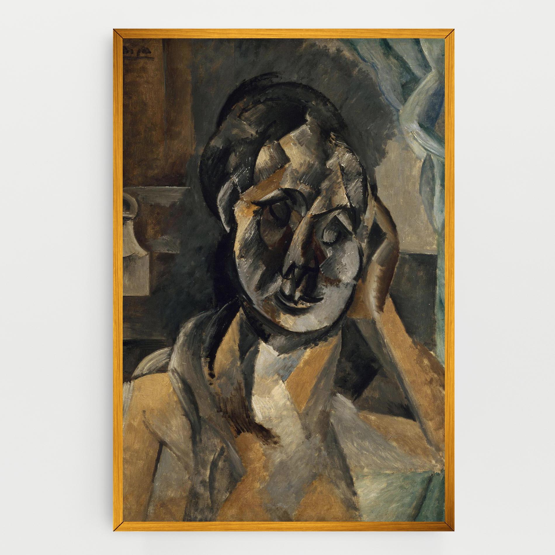 Картина на платно Woman With Mustard mockup 0