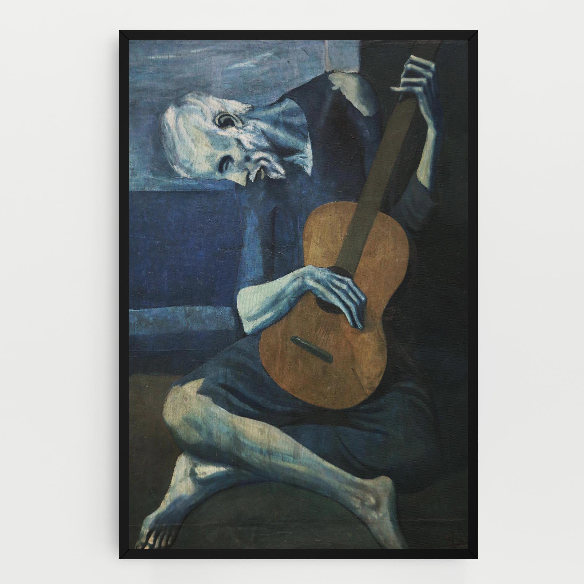 Картина на платно Old Guitarist mockup 0