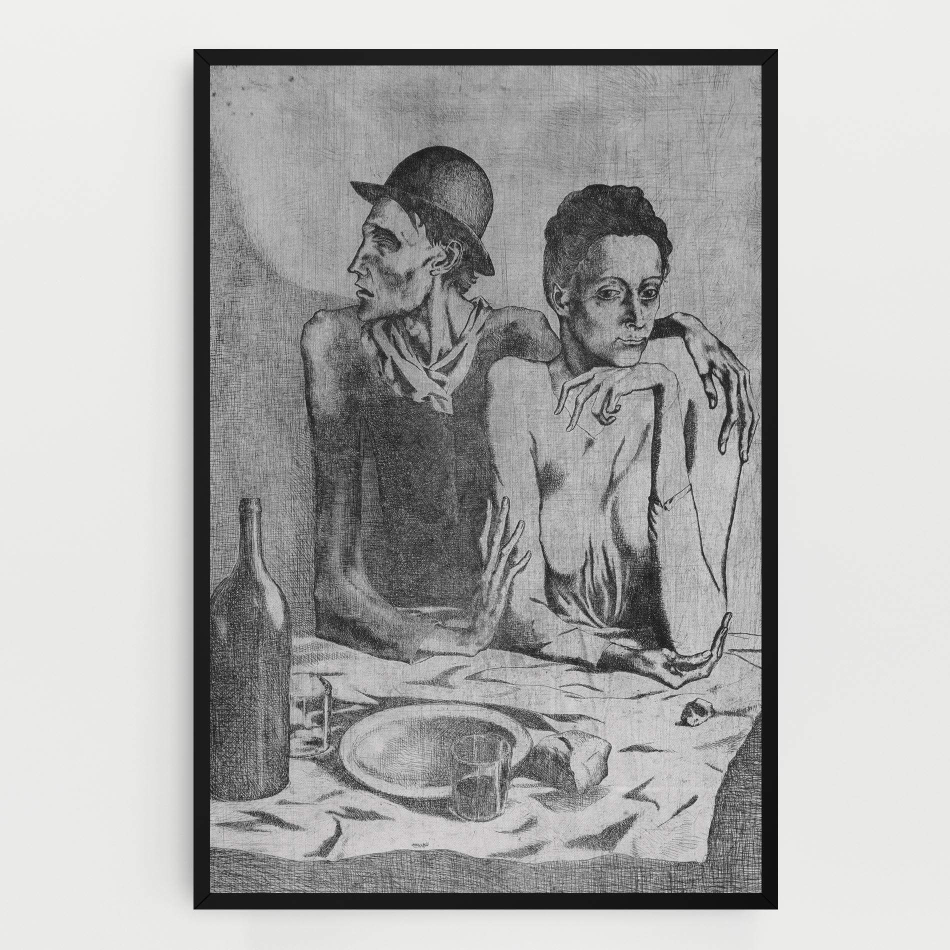 Картина на платно The Frugal Repast mockup 0