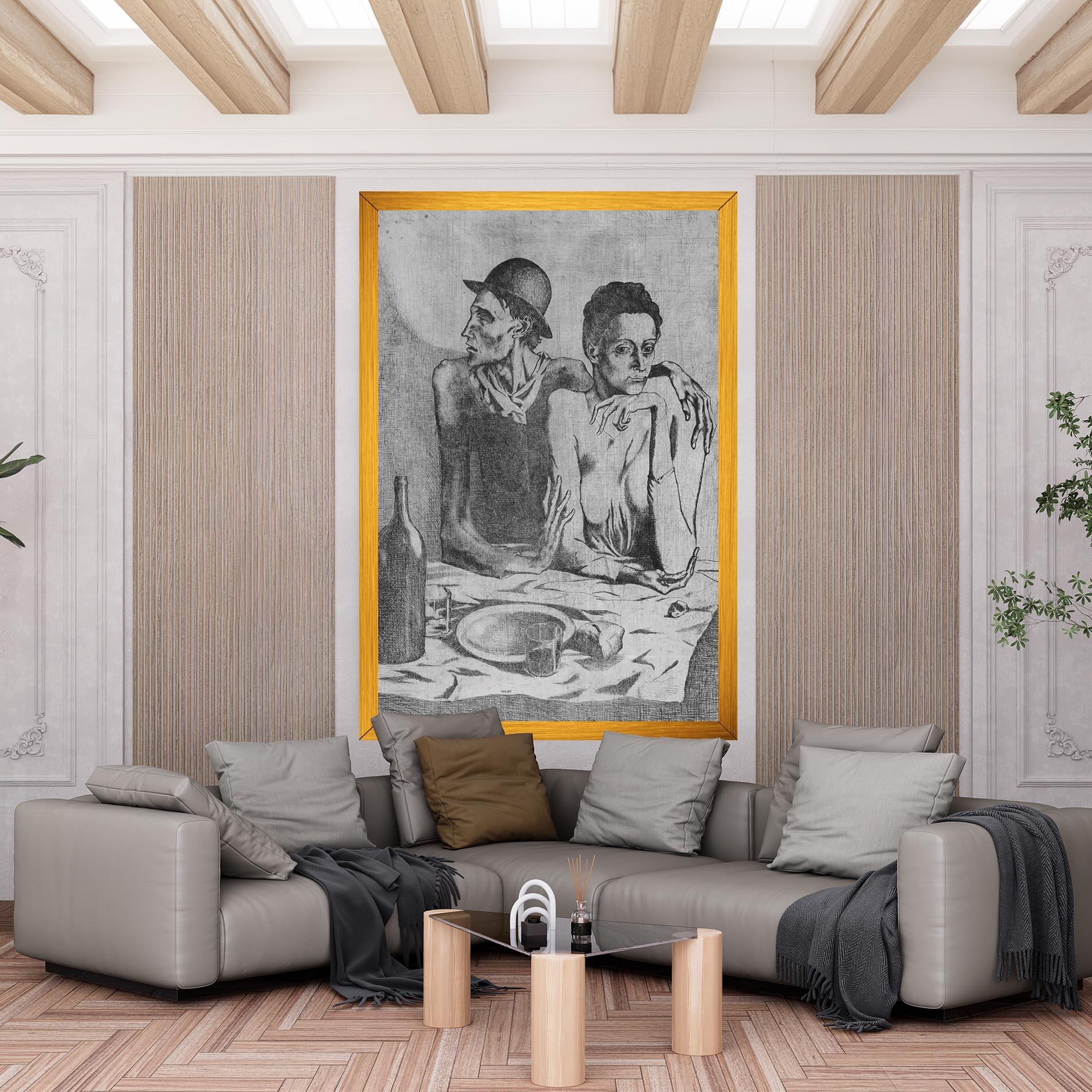 Картина на платно The Frugal Repast mockup 6