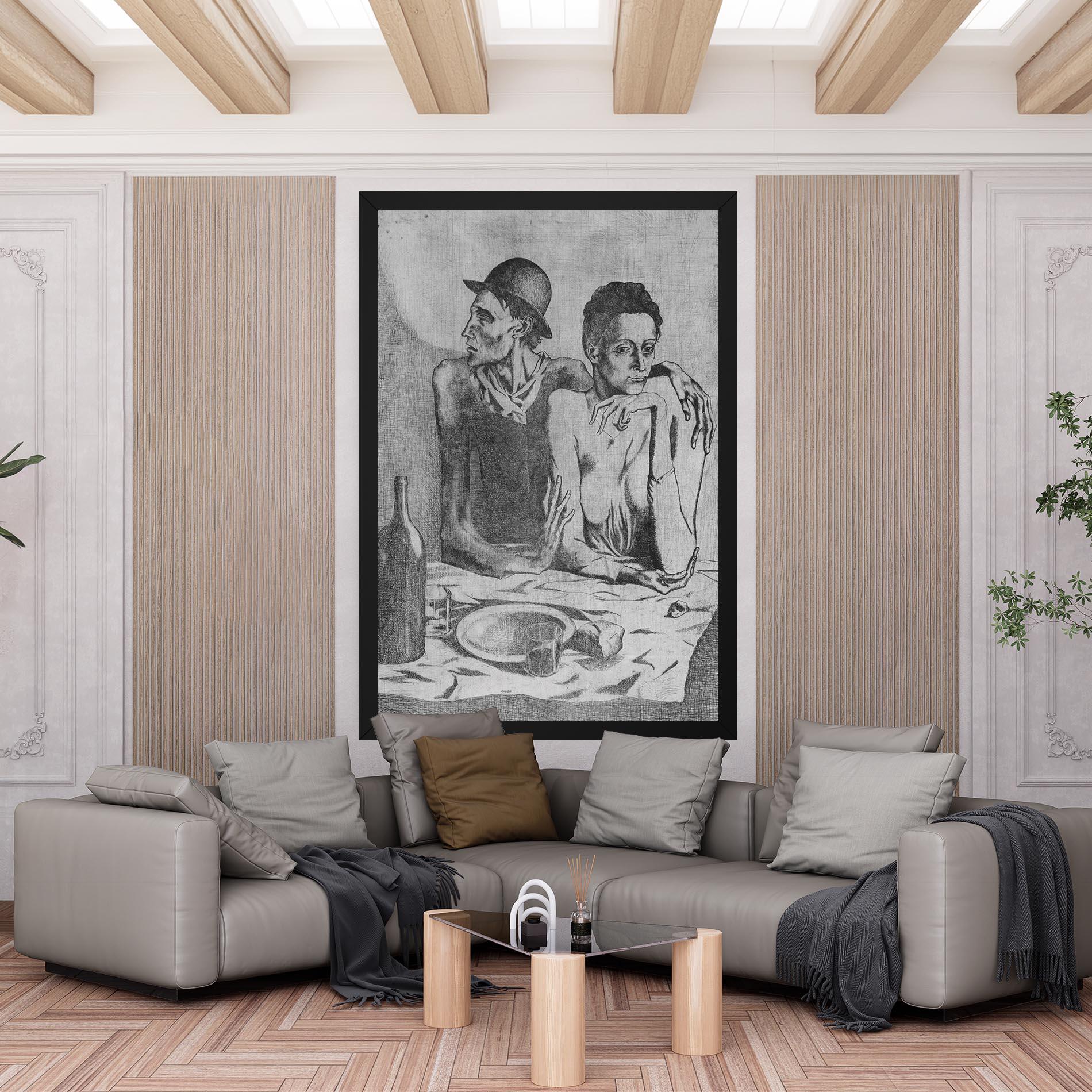 Картина на платно The Frugal Repast mockup 6