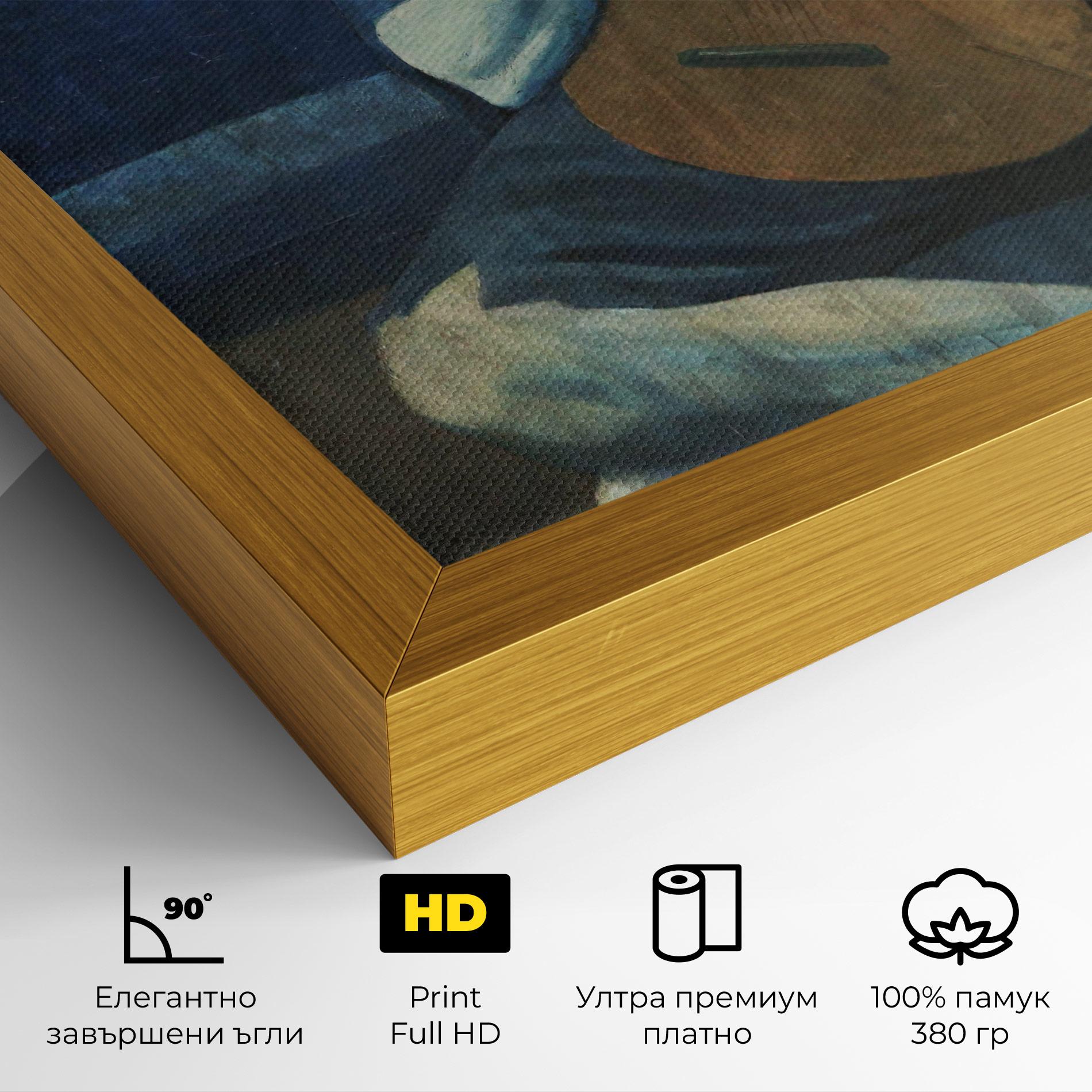 Картина на платно Old Guitarist mockup 4