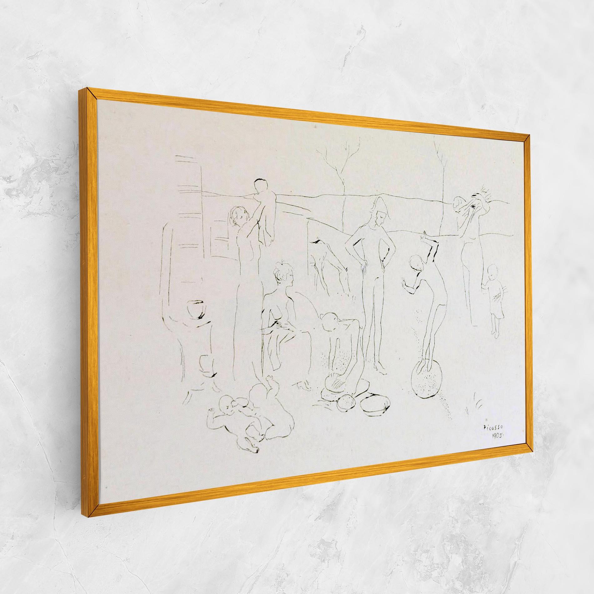 Картина на платно The Acrobats mockup 1