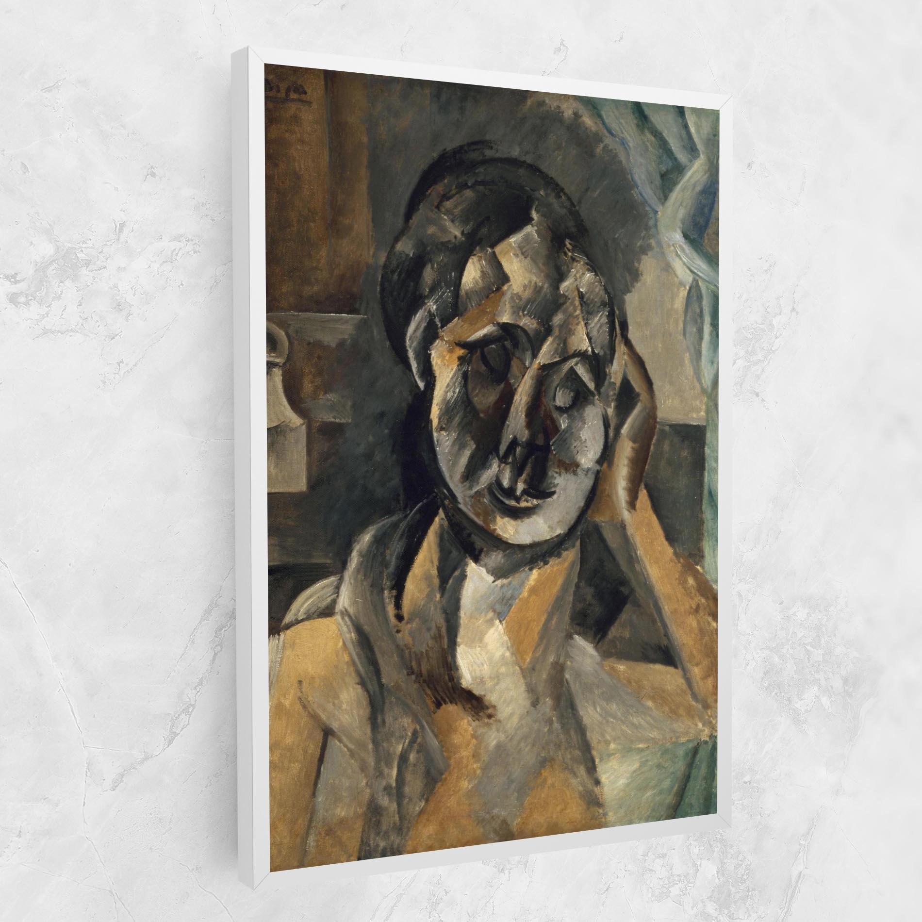 Картина на платно Woman With Mustard mockup 1