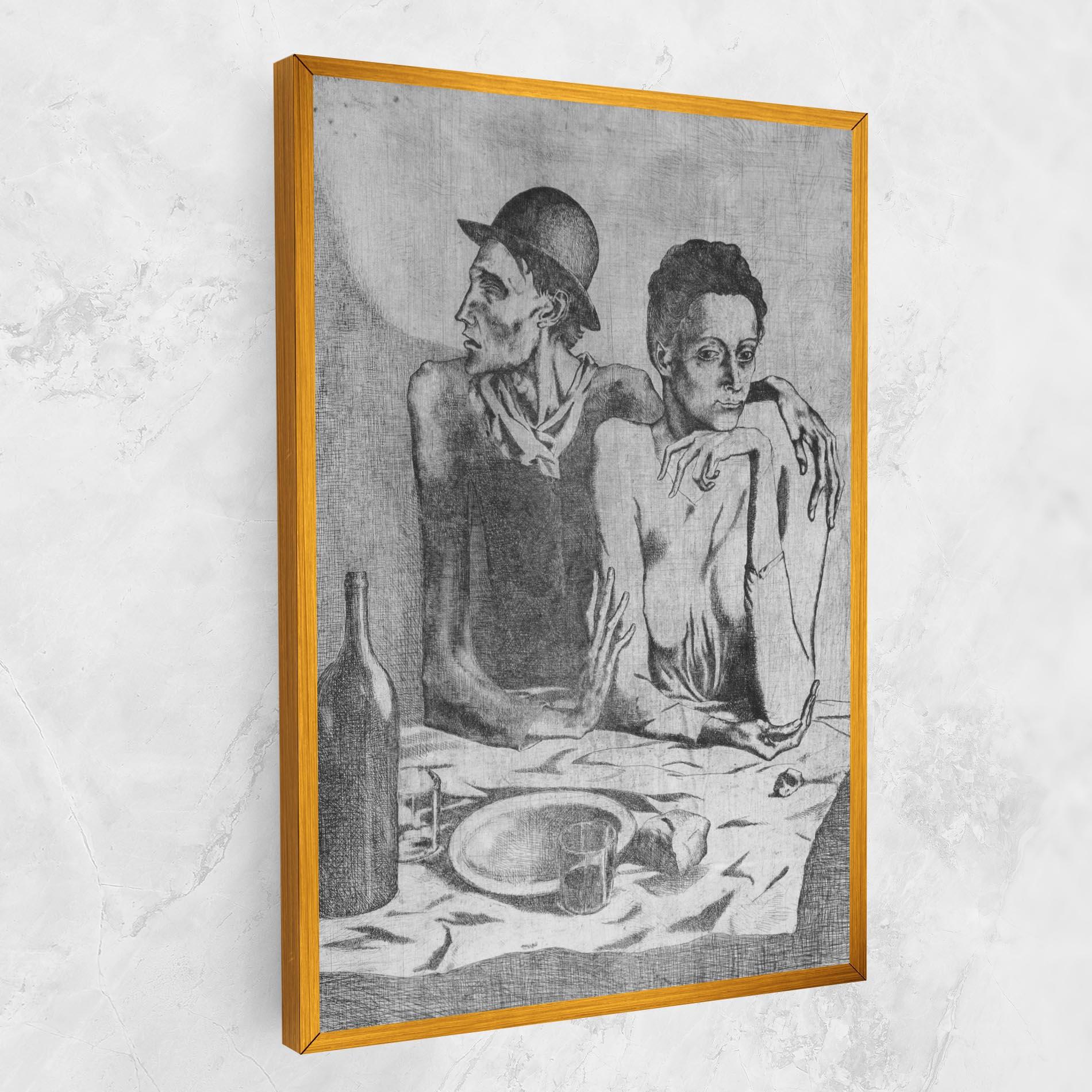 Картина на платно The Frugal Repast mockup 1