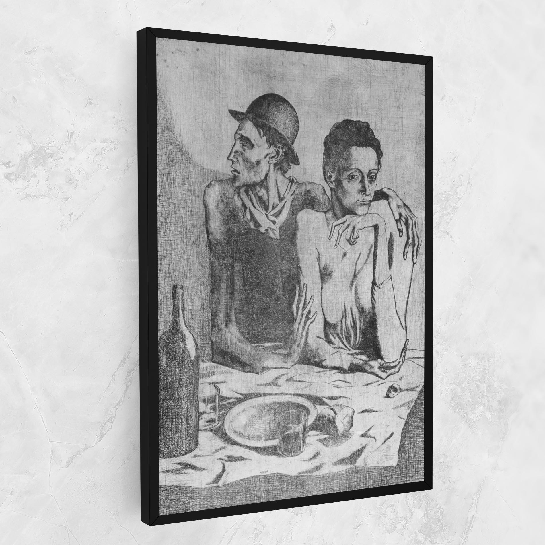 Картина на платно The Frugal Repast mockup 1