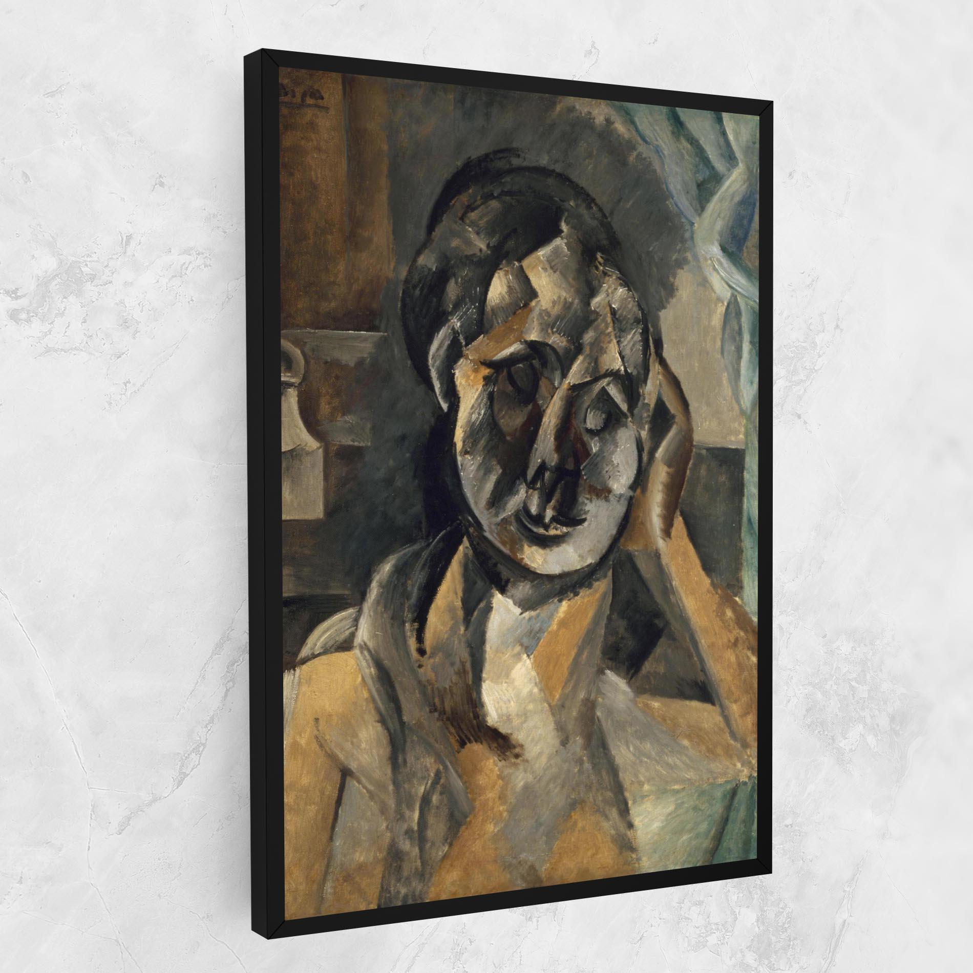 Картина на платно Woman With Mustard mockup 1