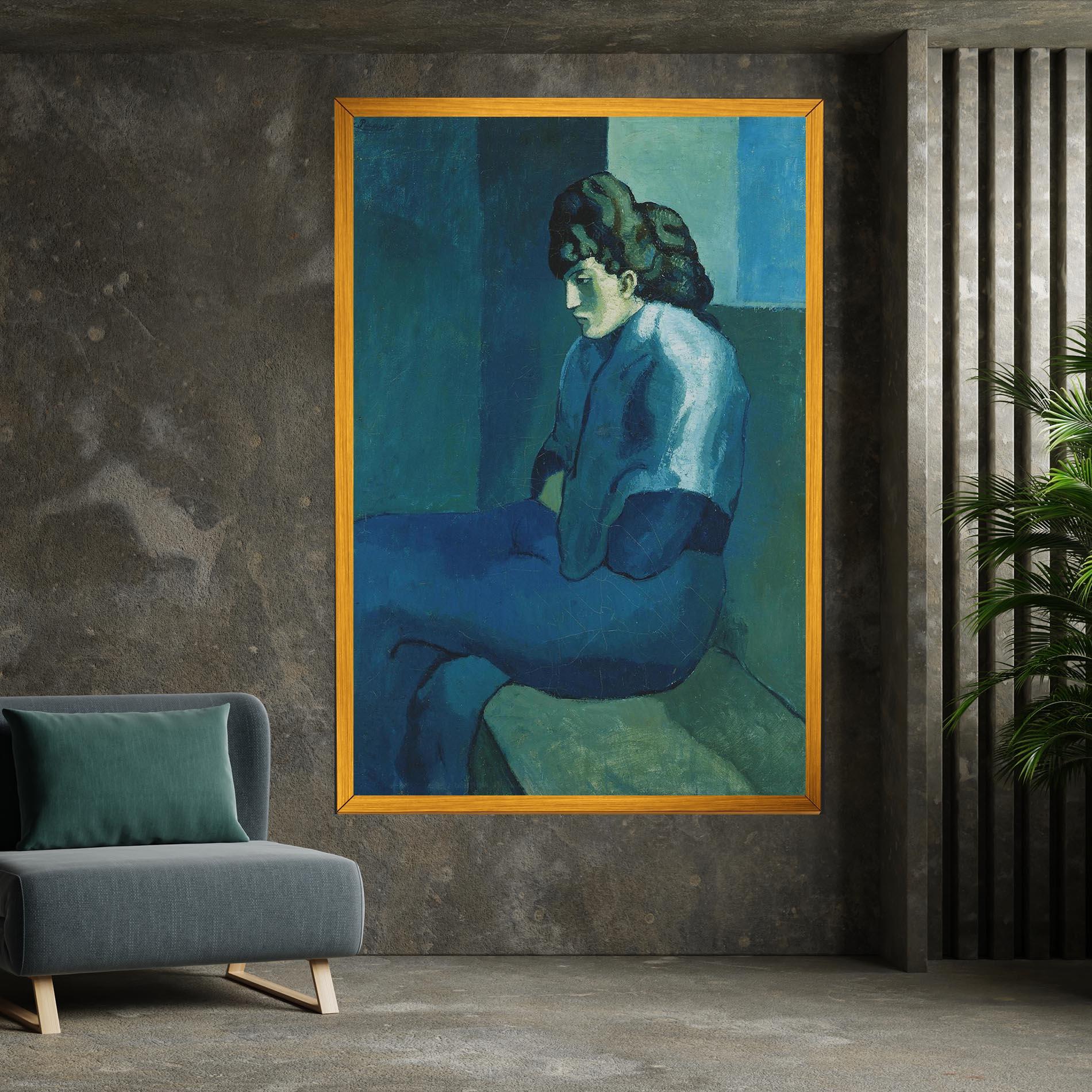 Картина на платно Femme Assise mockup 7