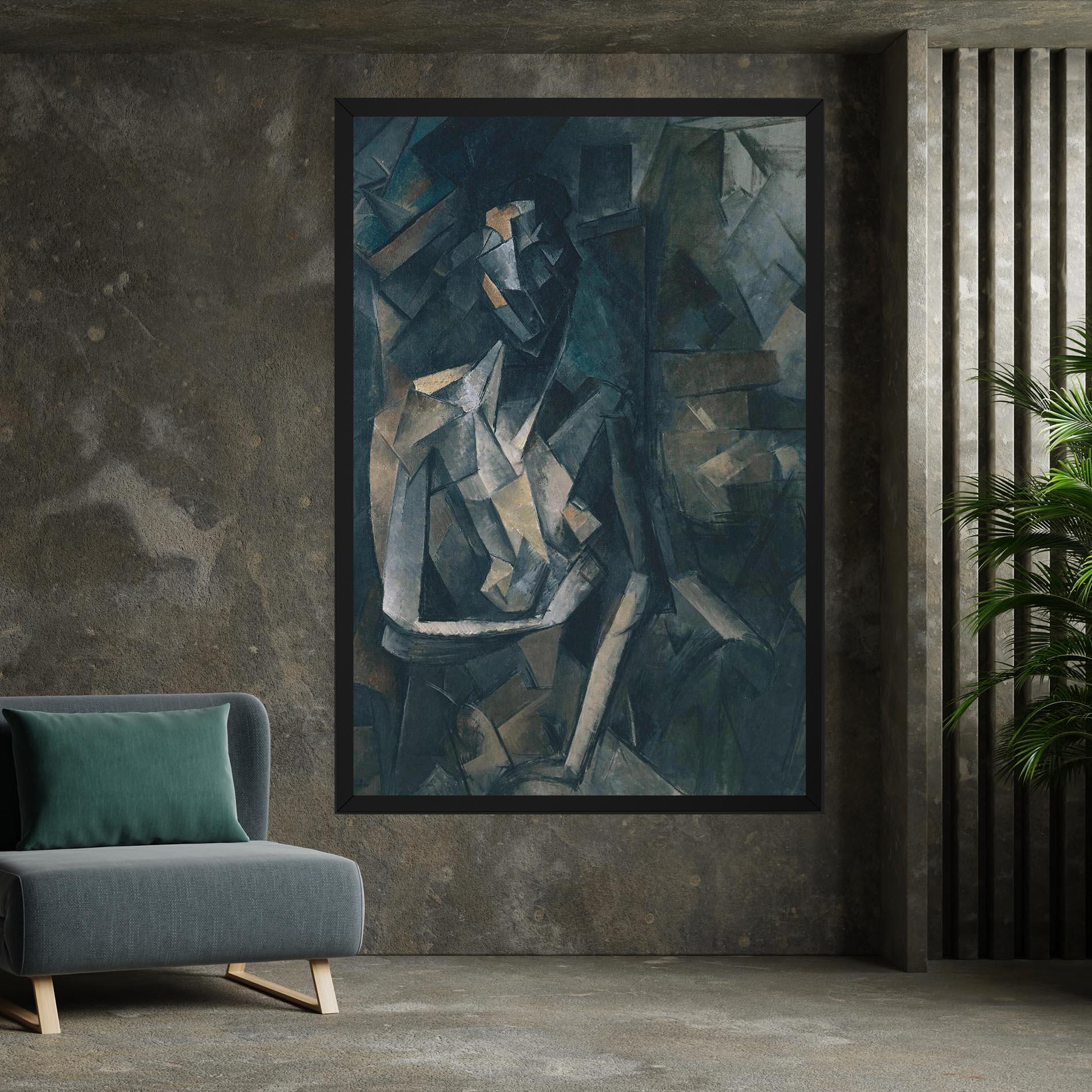 Картина на платно Dans Un Fauteuil mockup 7