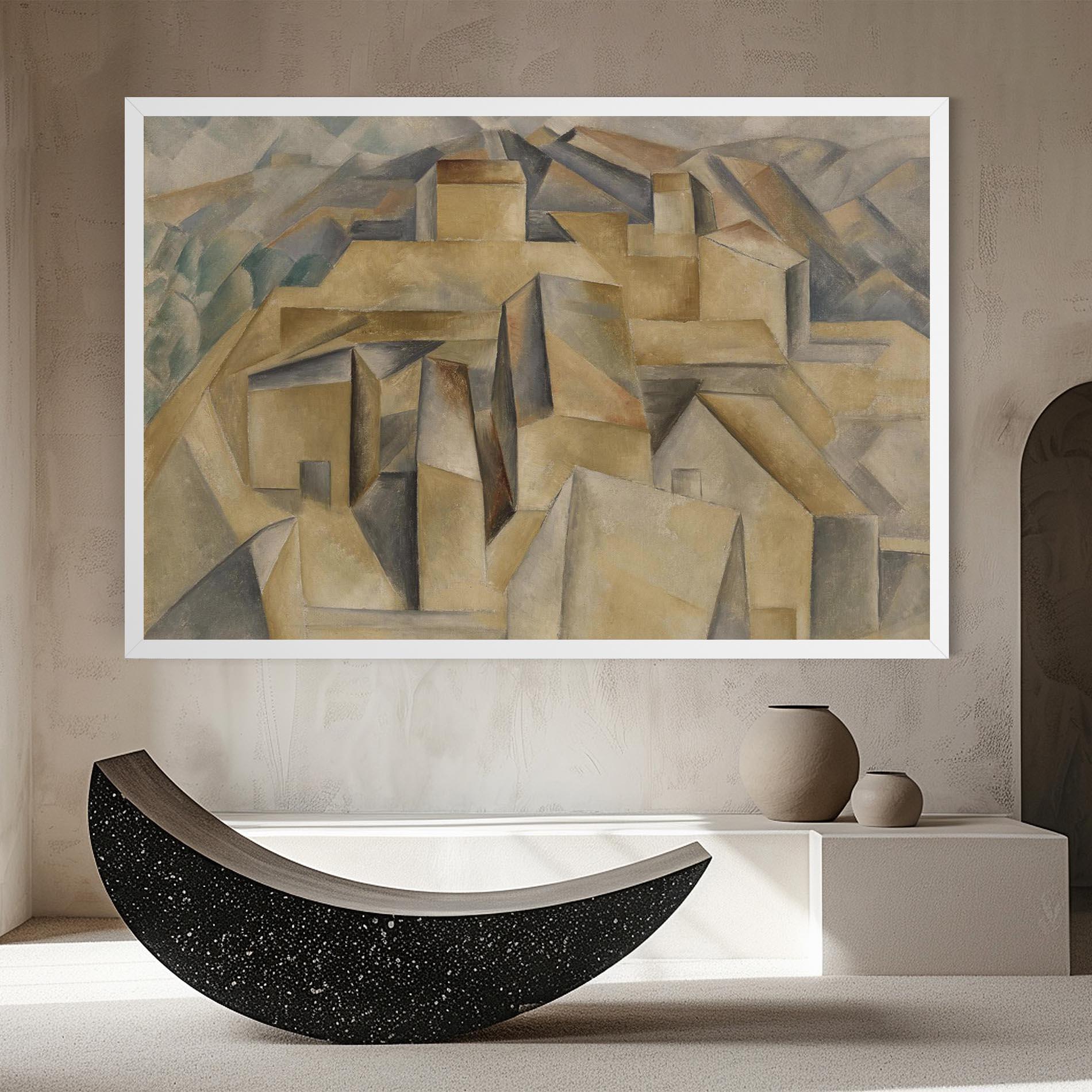 Картина на платно Houses On The Hill mockup 8