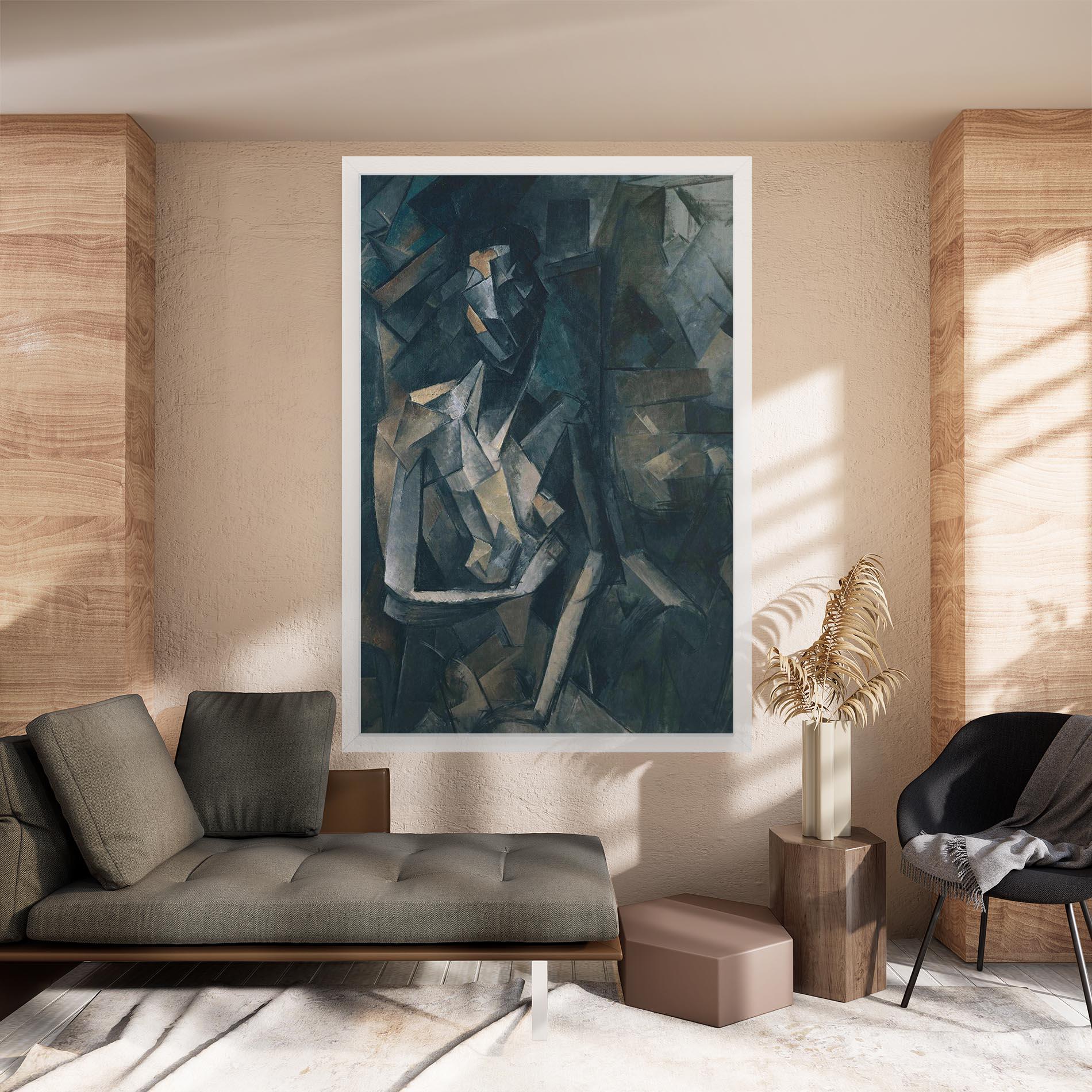 Картина на платно Dans Un Fauteuil mockup 8