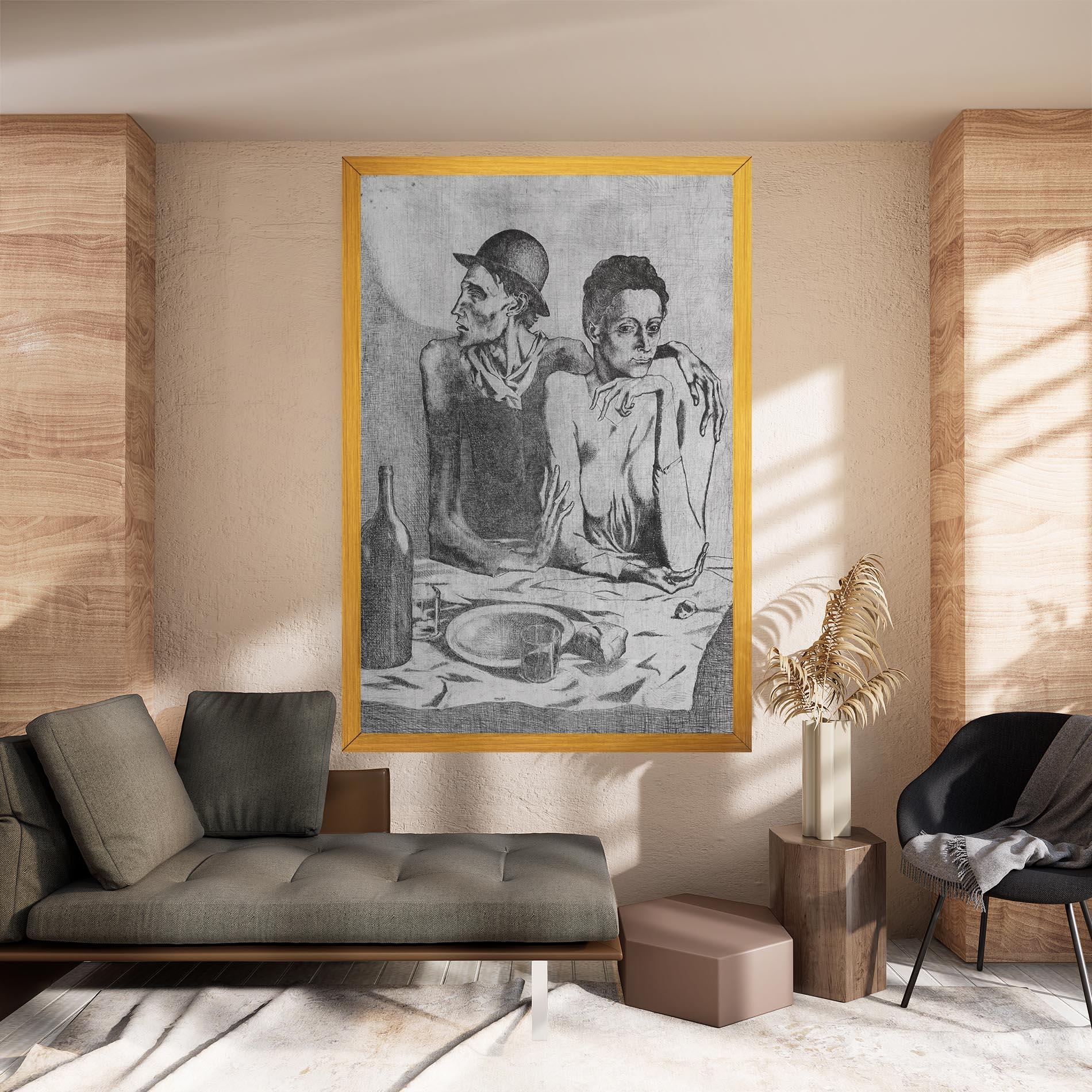 Картина на платно The Frugal Repast mockup 8