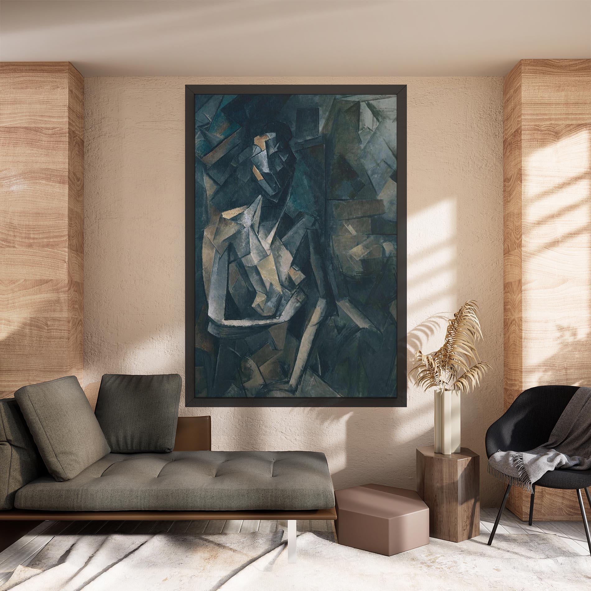 Картина на платно Dans Un Fauteuil mockup 8