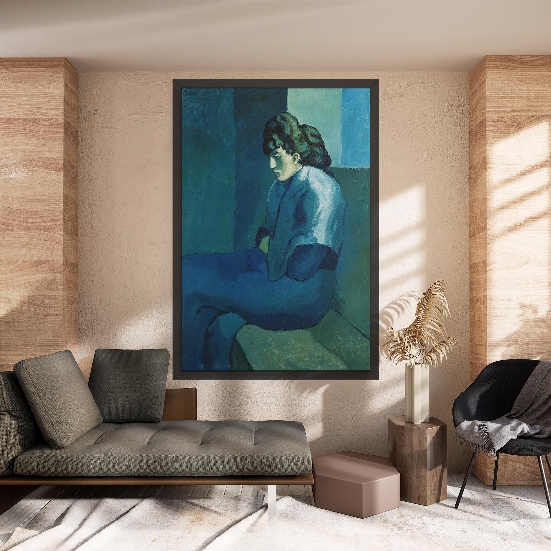 Femme Assise mockup 8