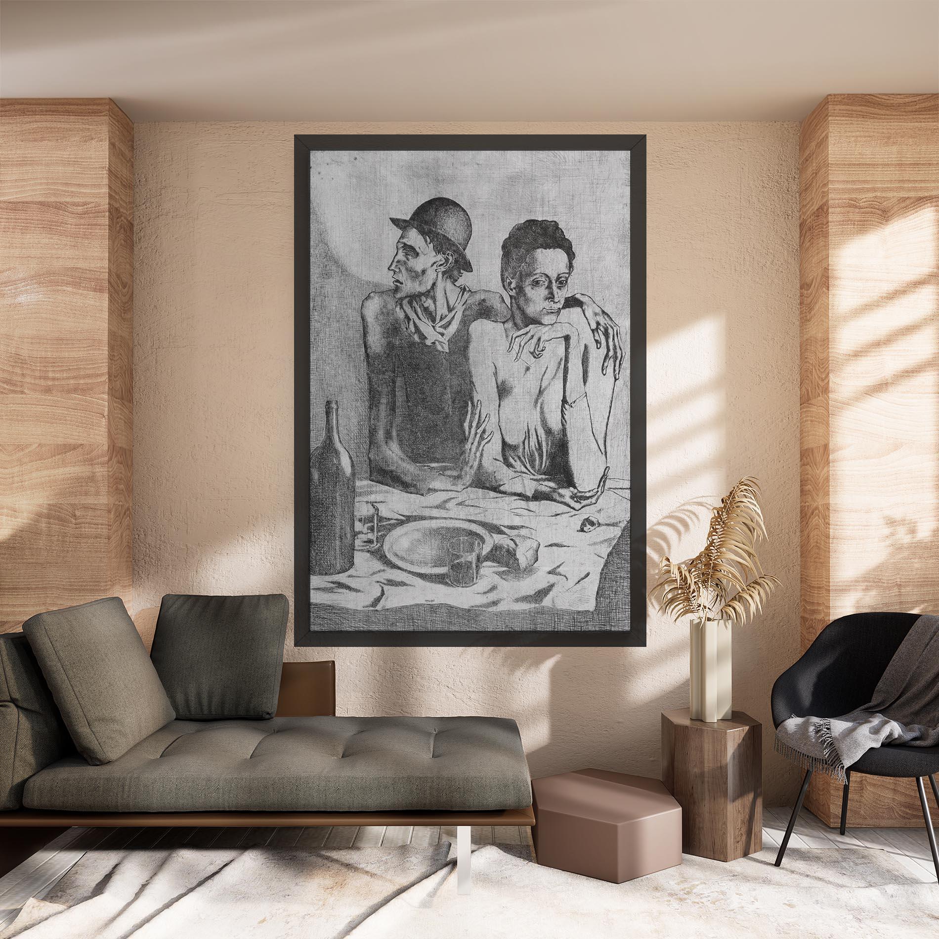 Картина на платно The Frugal Repast mockup 8