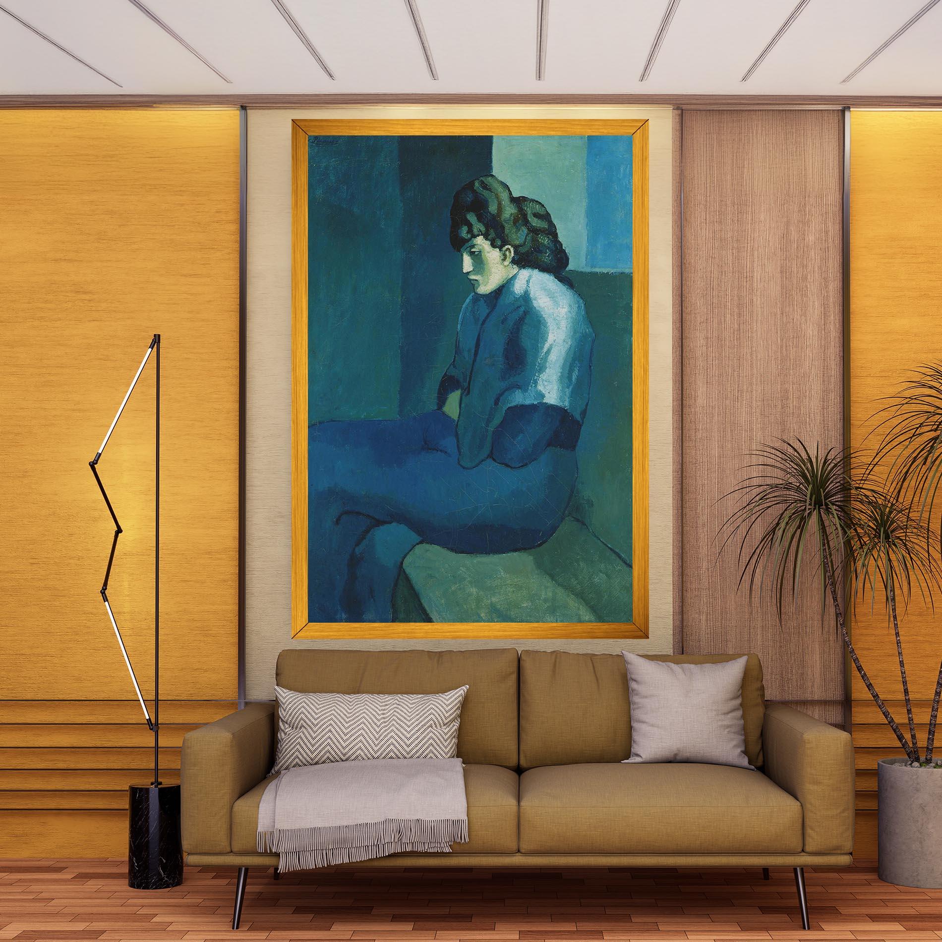 Картина на платно Femme Assise mockup 9