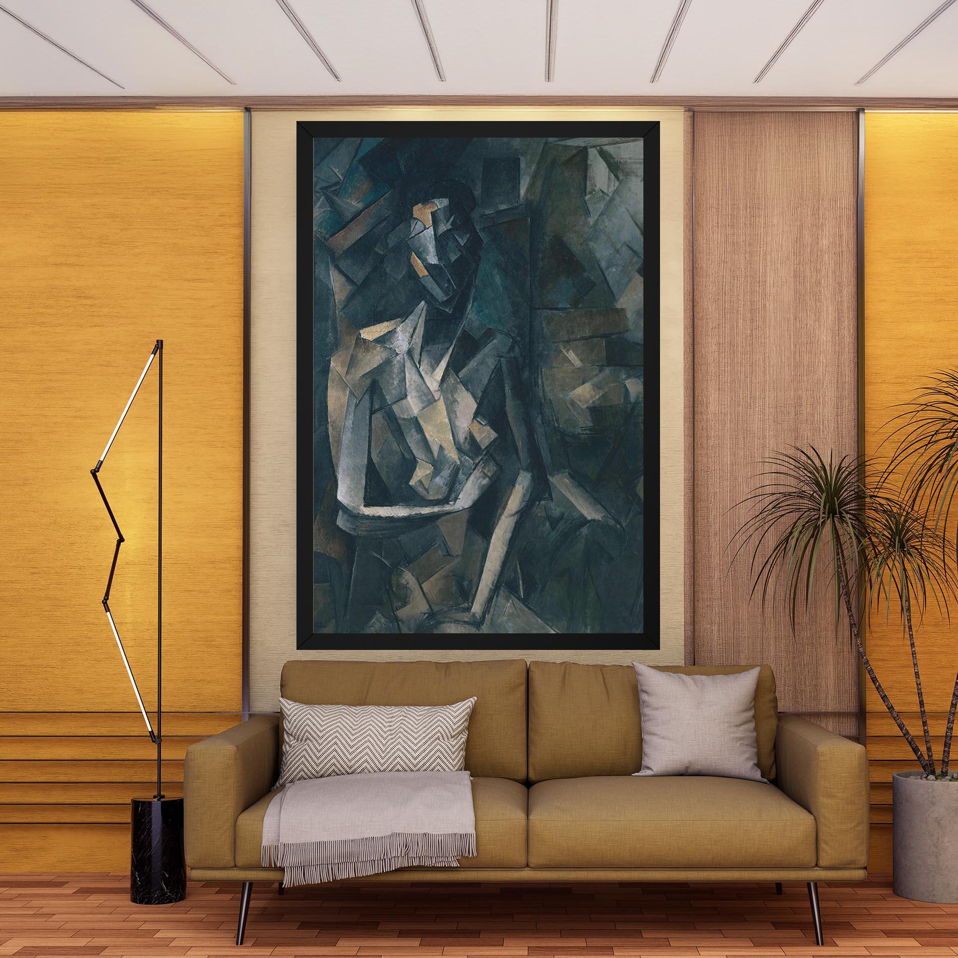 Картина на платно Dans Un Fauteuil mockup 9