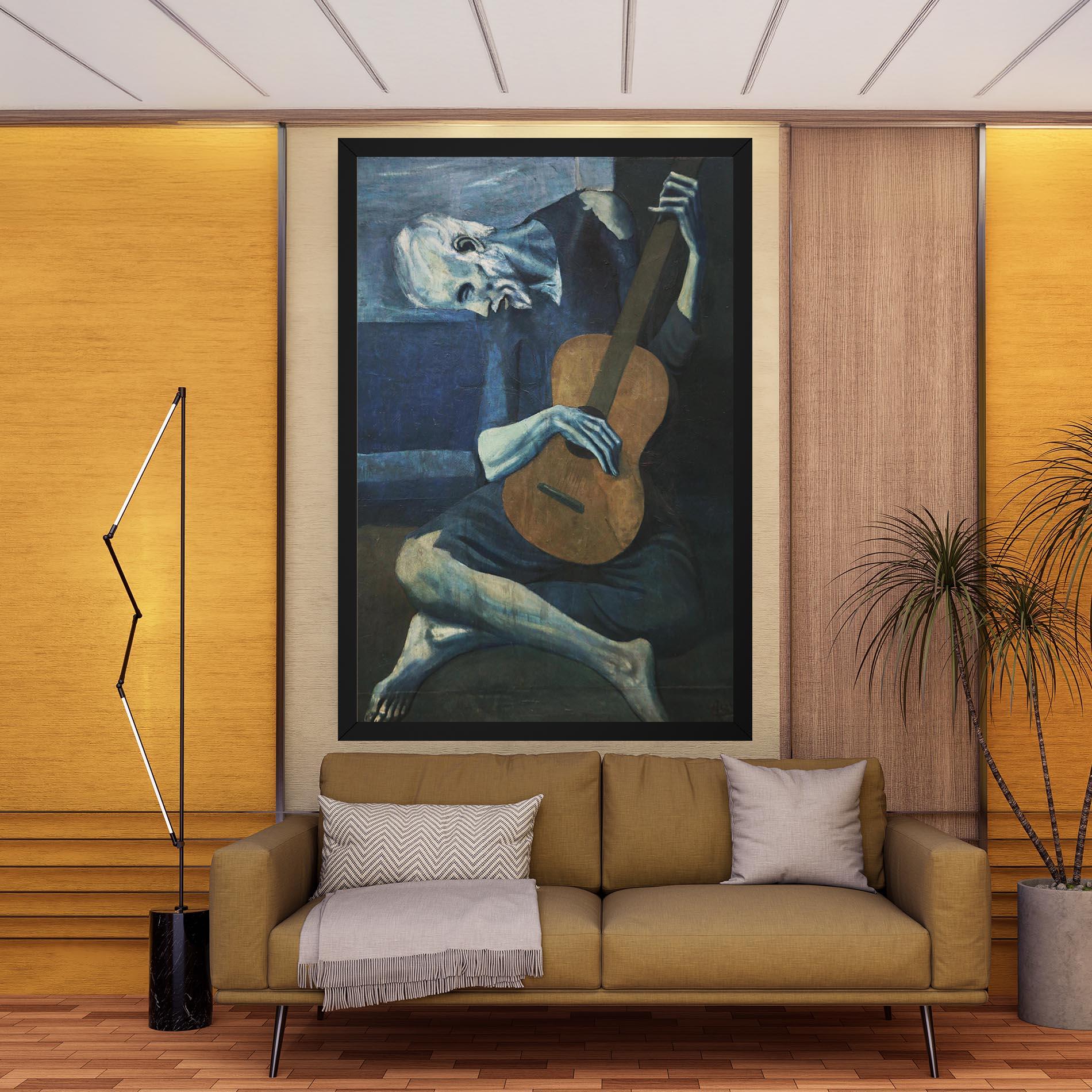 Картина на платно Old Guitarist mockup 9