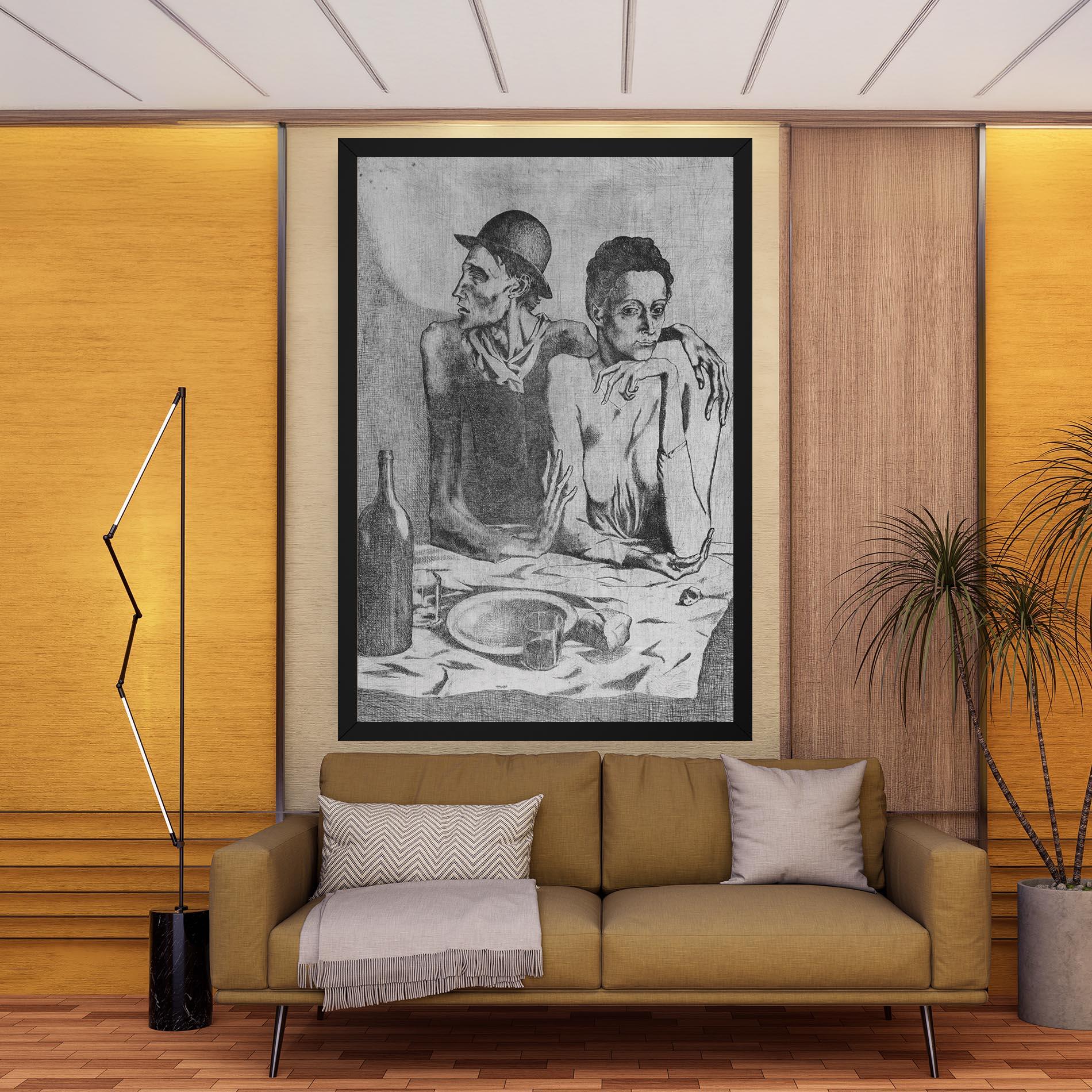 Картина на платно The Frugal Repast mockup 9