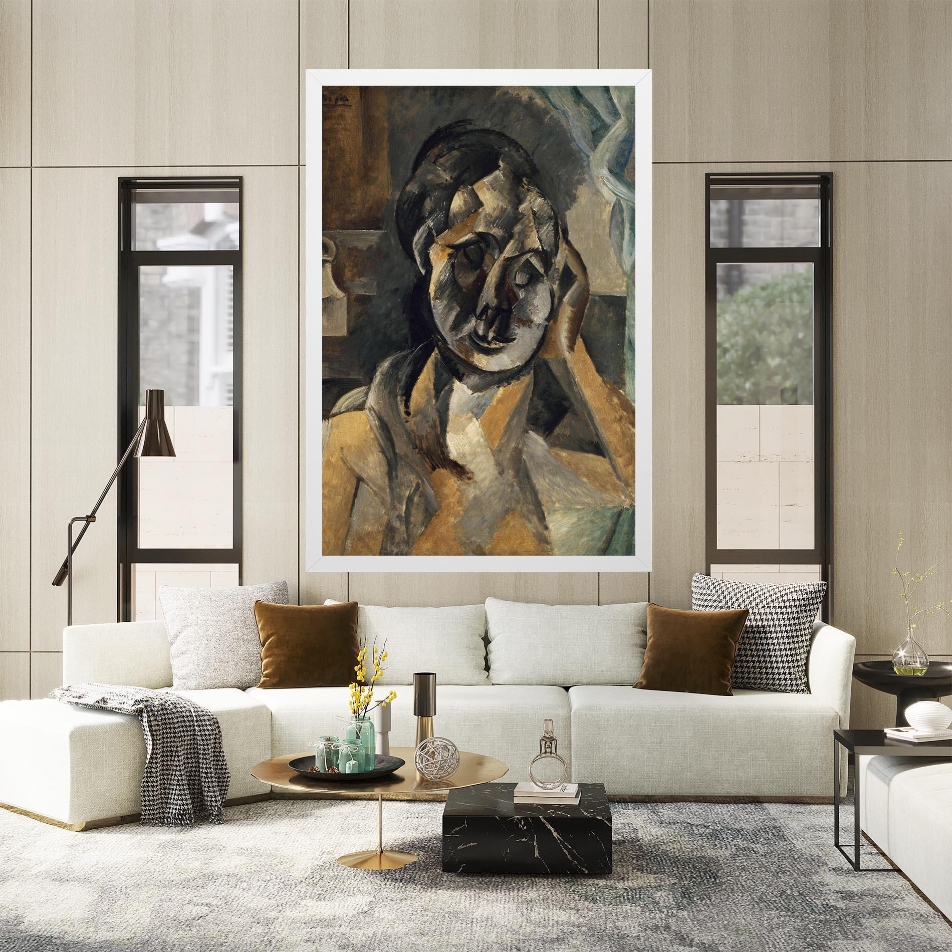 Картина на платно Woman With Mustard mockup 2