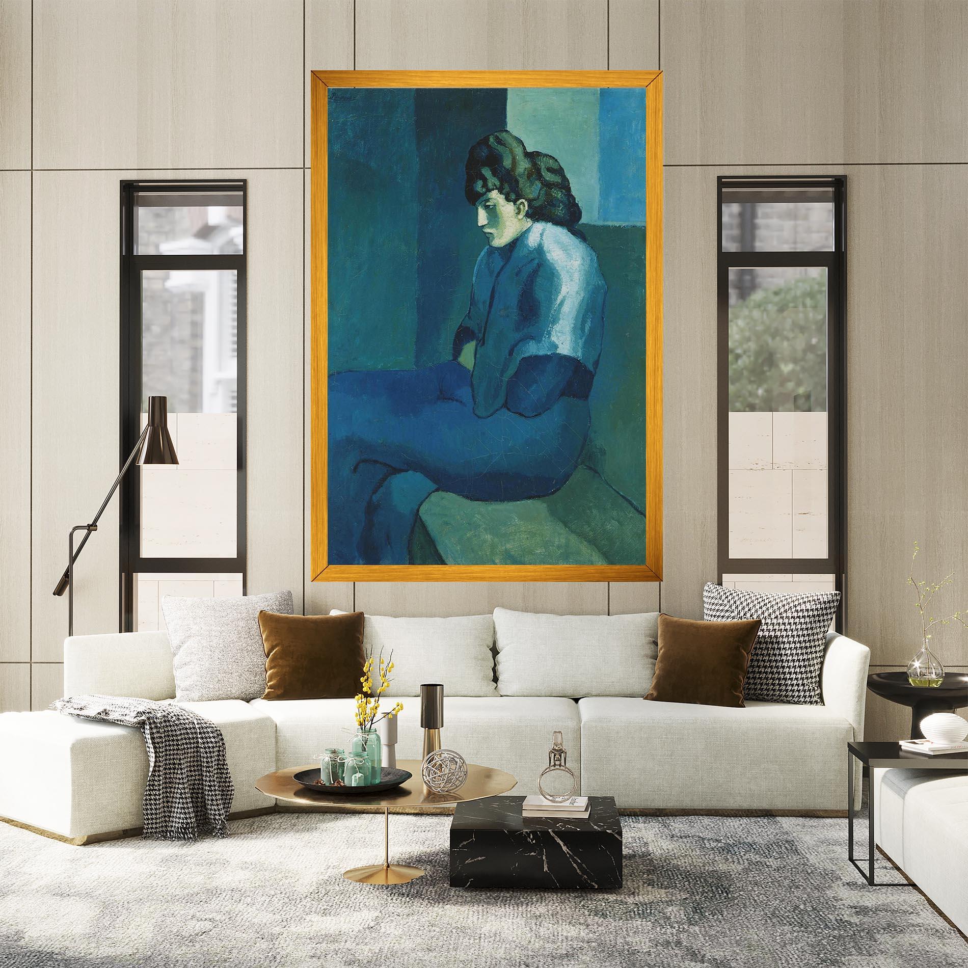 Картина на платно Femme Assise mockup 2