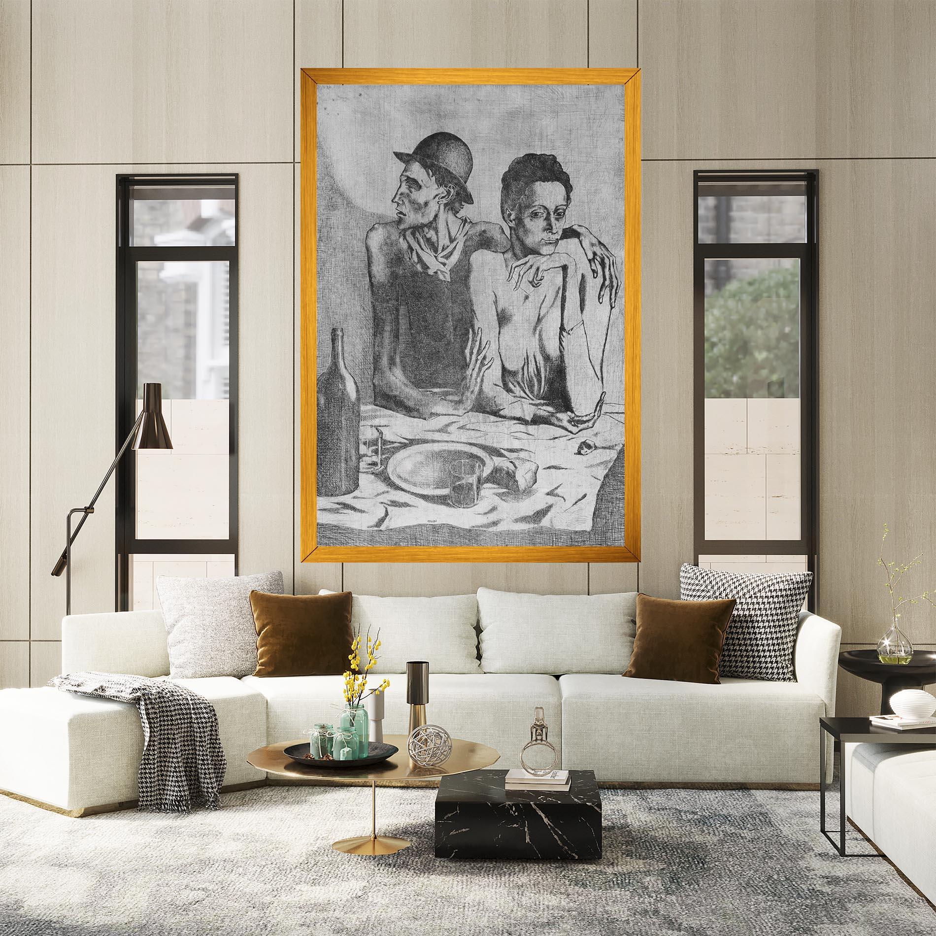 Картина на платно The Frugal Repast mockup 2