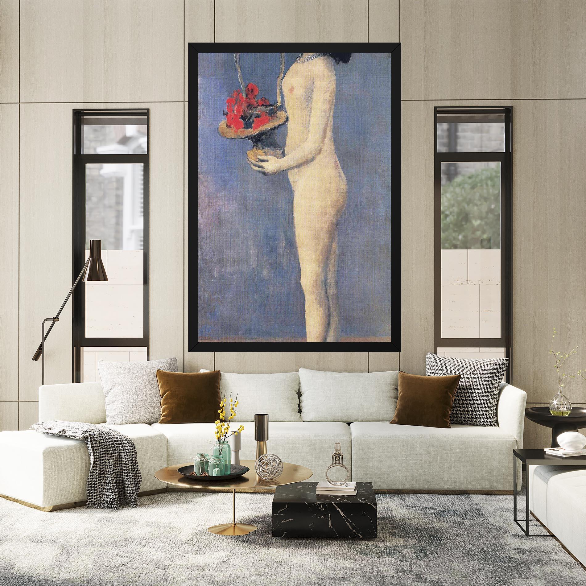 Картина на платно Le Panier Fleuri mockup 2