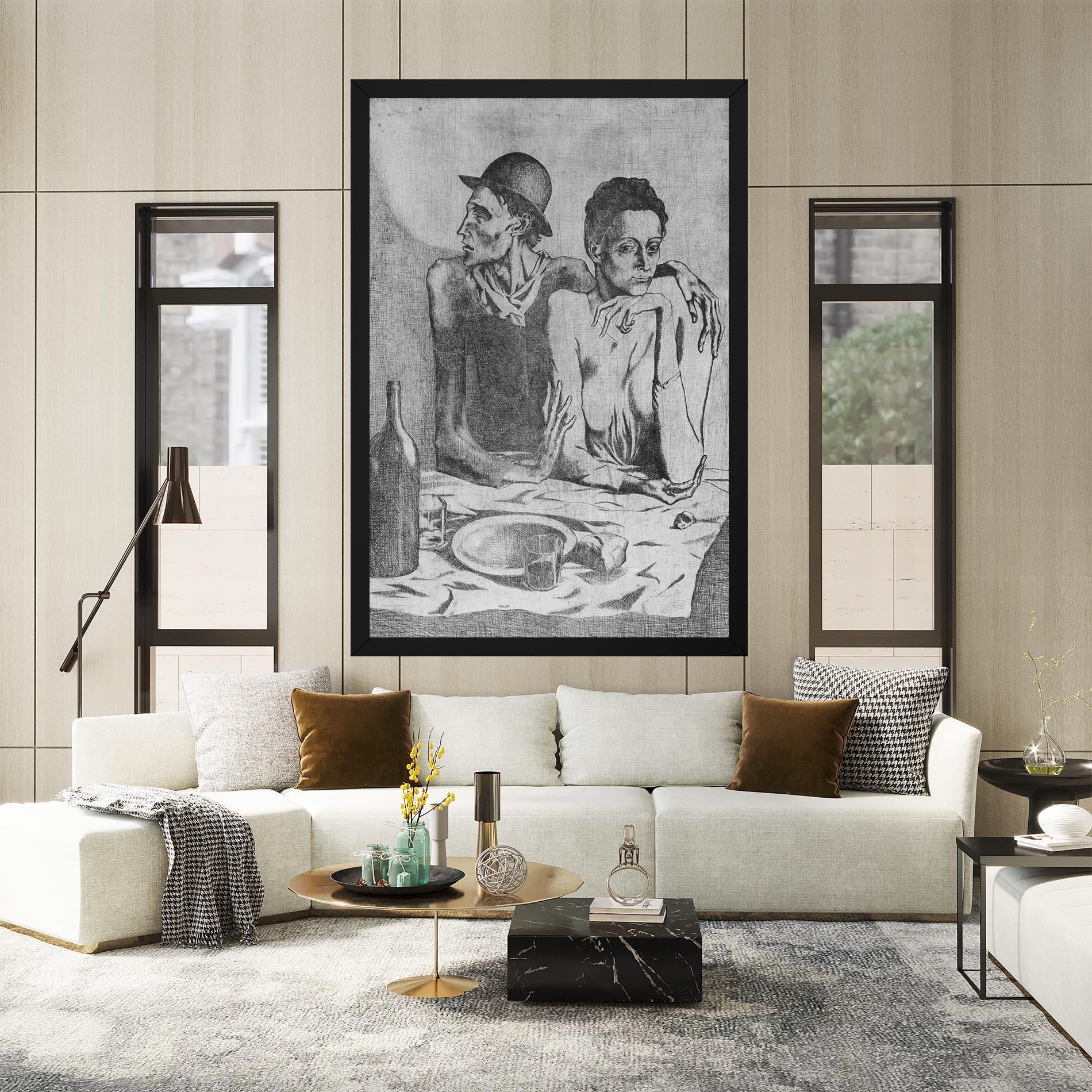 Картина на платно The Frugal Repast mockup 2