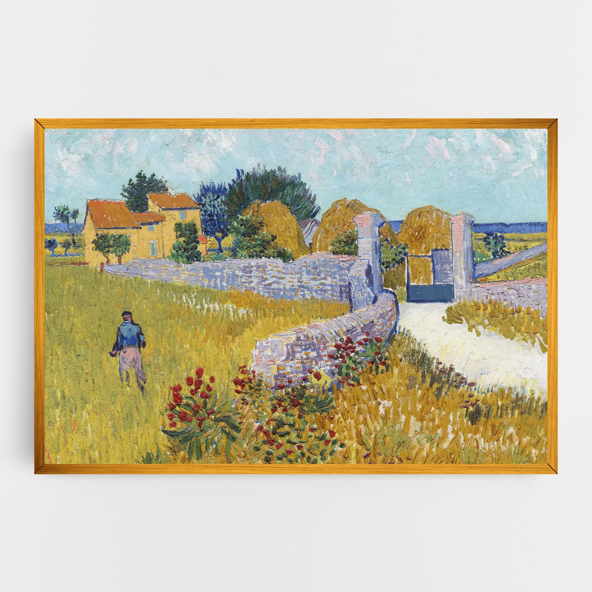 Картина на платно Farmhouse In Provence mockup 0