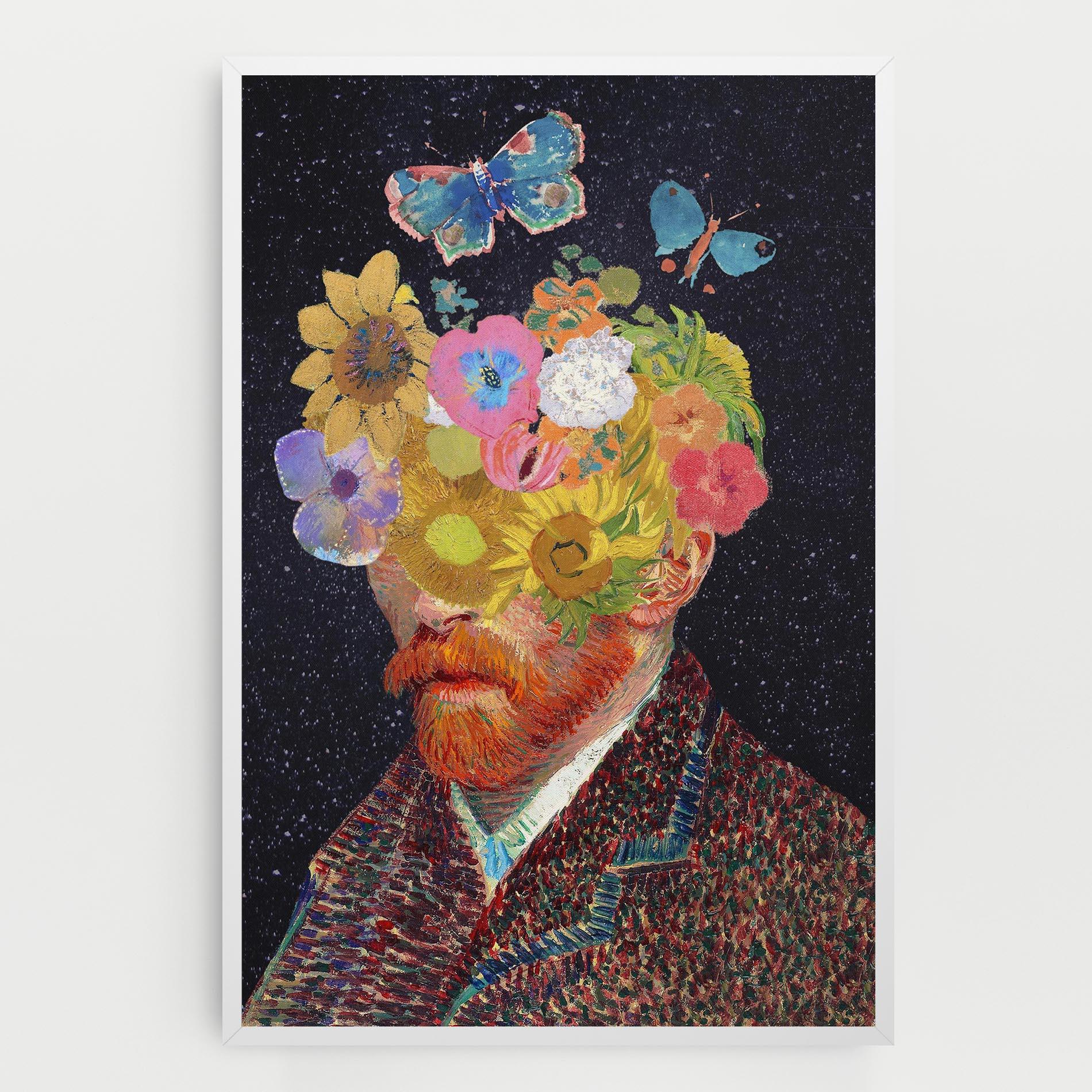 Картина на платно Flower Self Portrait mockup 0