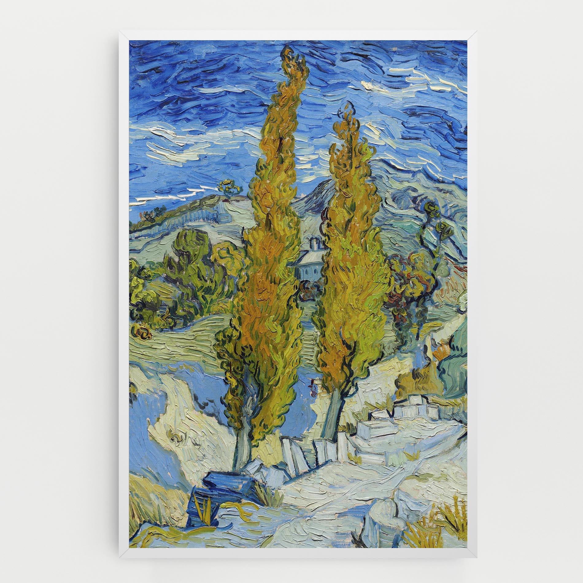 Картина на платно Poplars At Saint Remy mockup 0
