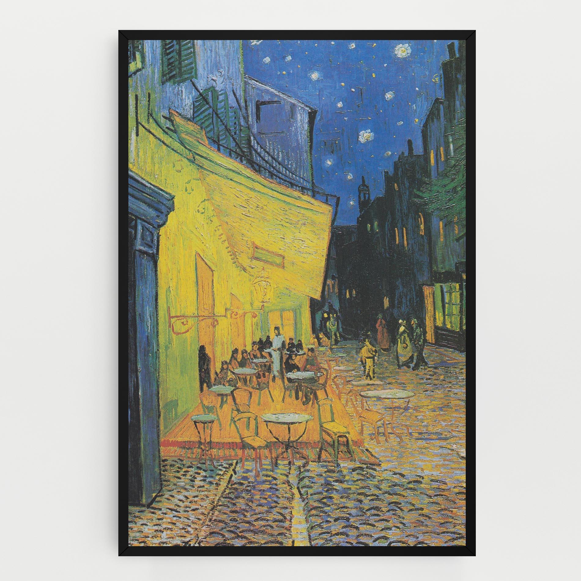 Картина на платно Cafe Terrace At Night mockup 0