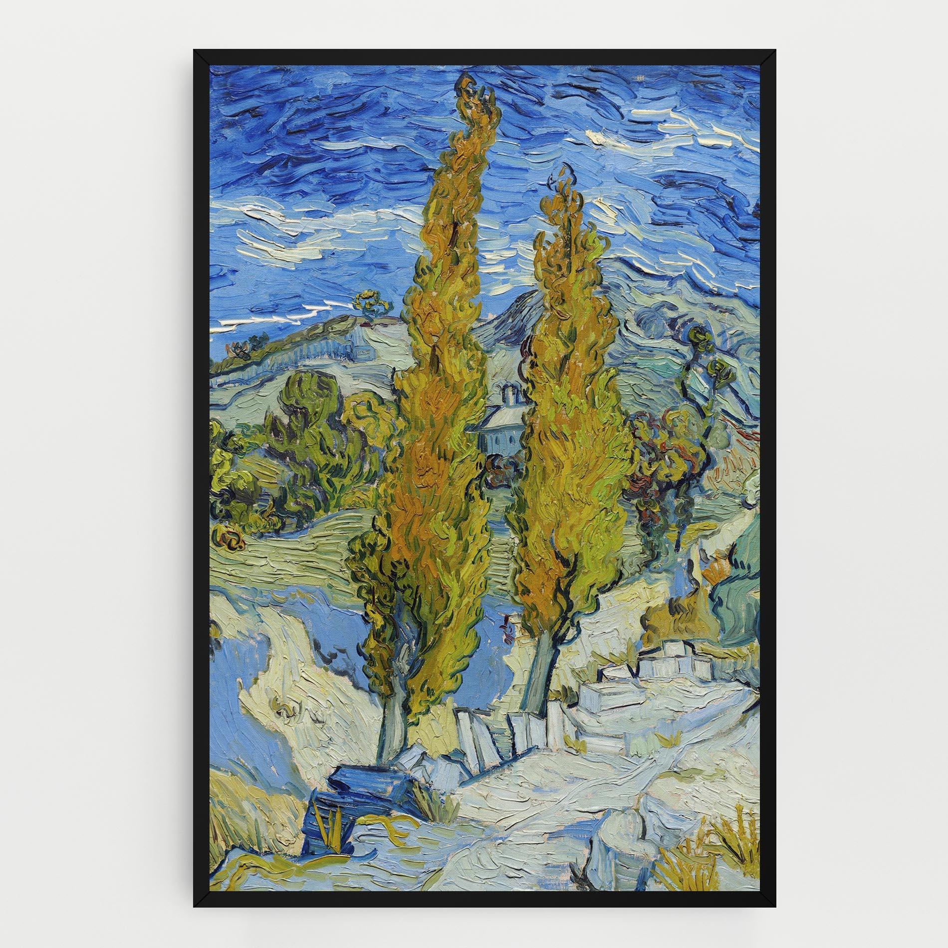 Картина на платно Poplars At Saint Remy mockup 0