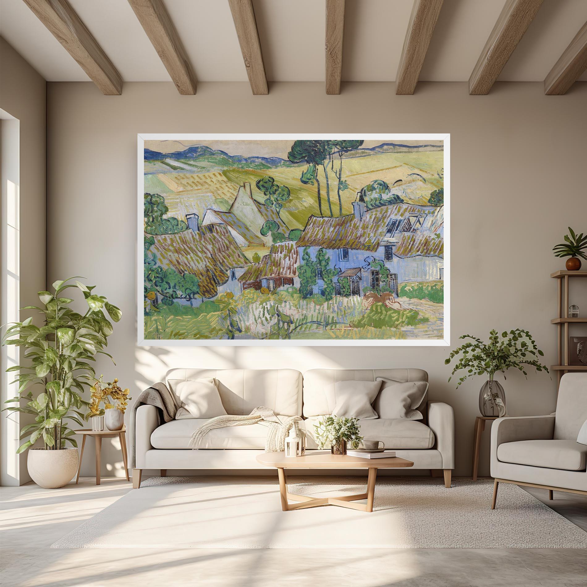 Картина на платно Farms Near Auvers mockup 6