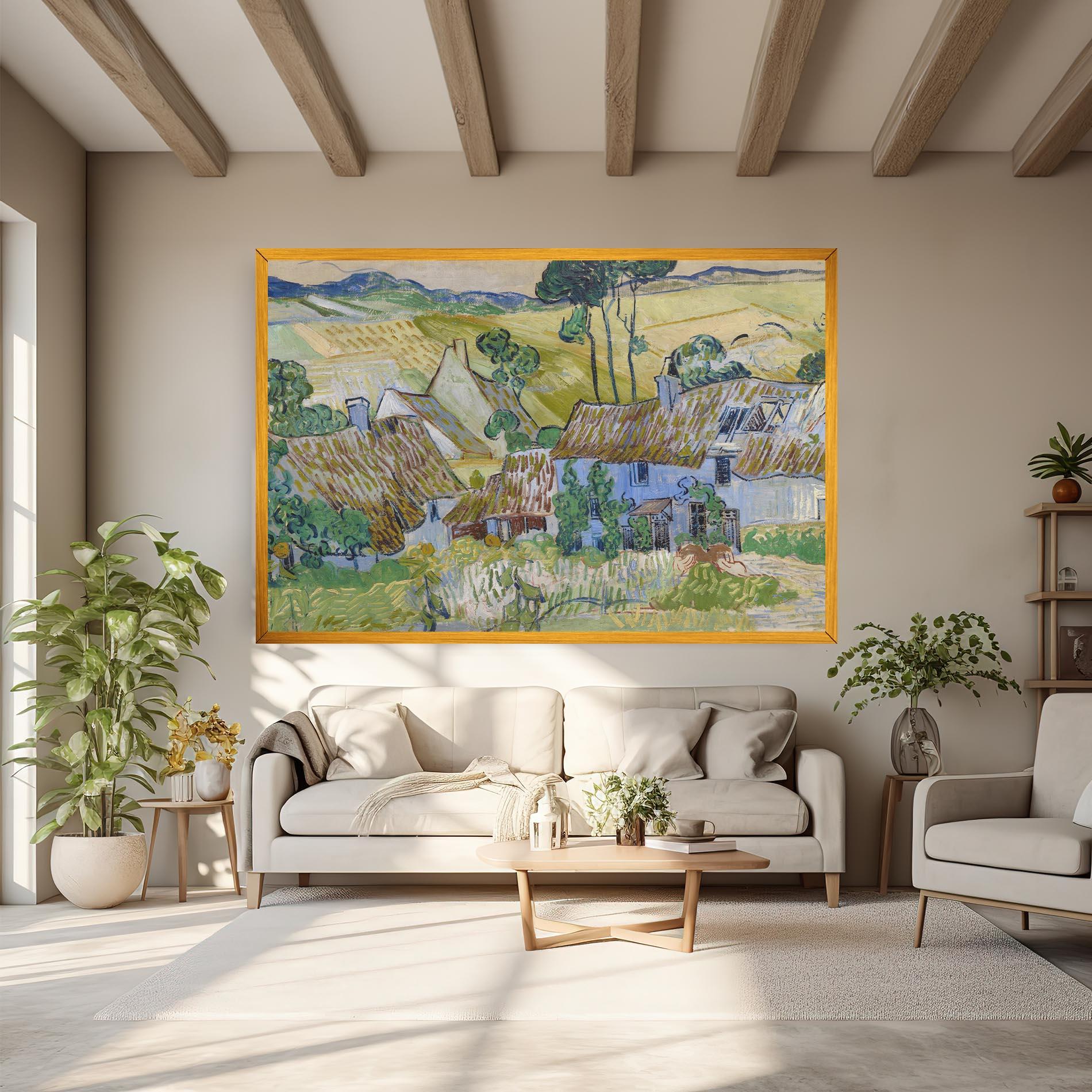 Картина на платно Farms Near Auvers mockup 6