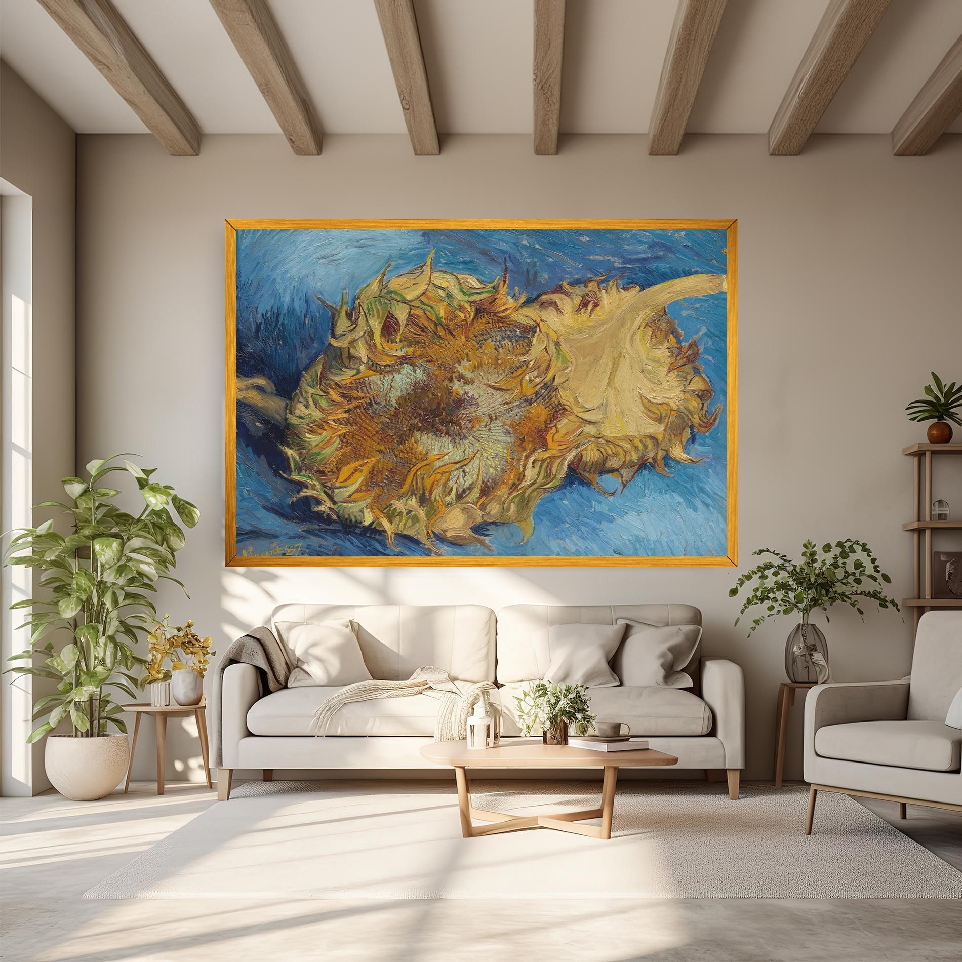 Sunflowers Van Gogh mockup 6