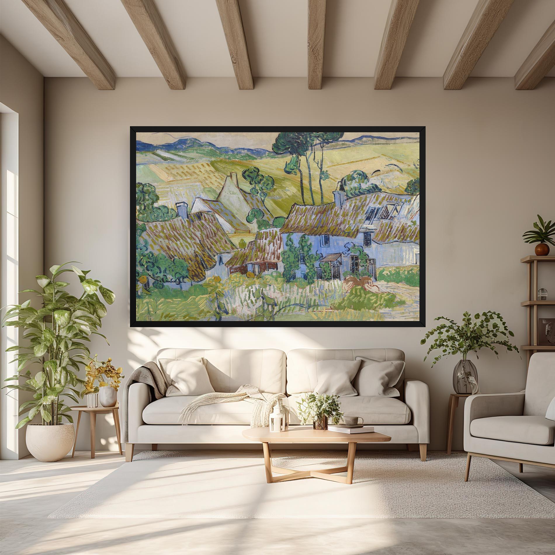 Картина на платно Farms Near Auvers mockup 6