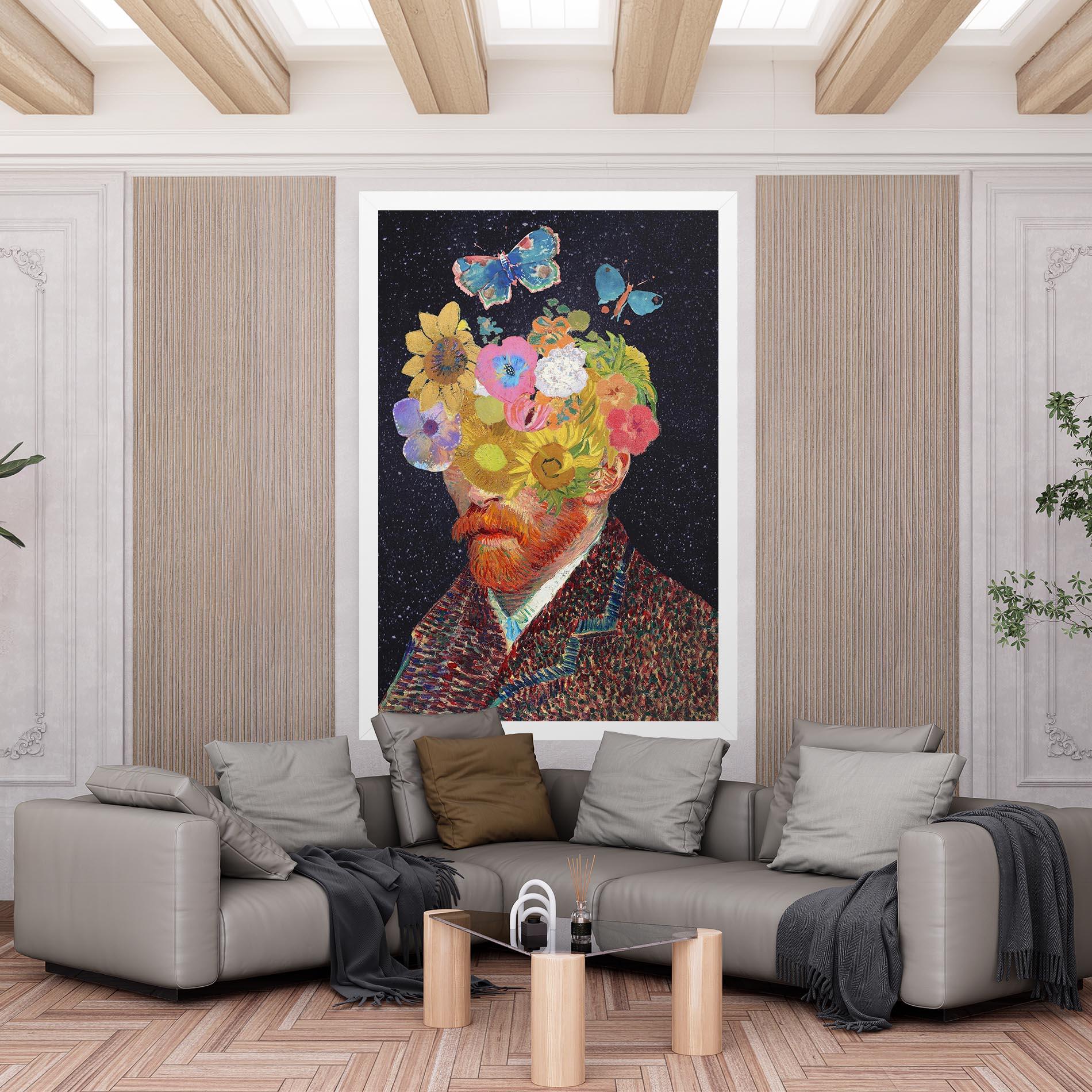 Картина на платно Flower Self Portrait mockup 6