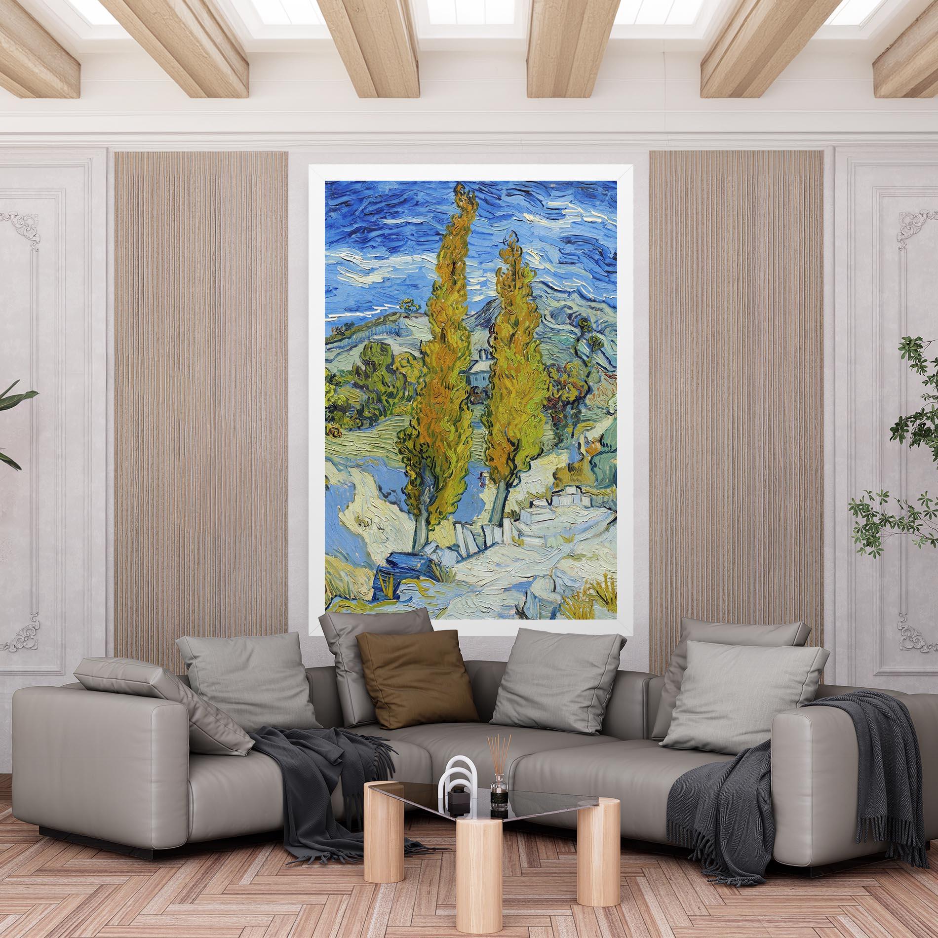 Картина на платно Poplars At Saint Remy mockup 6