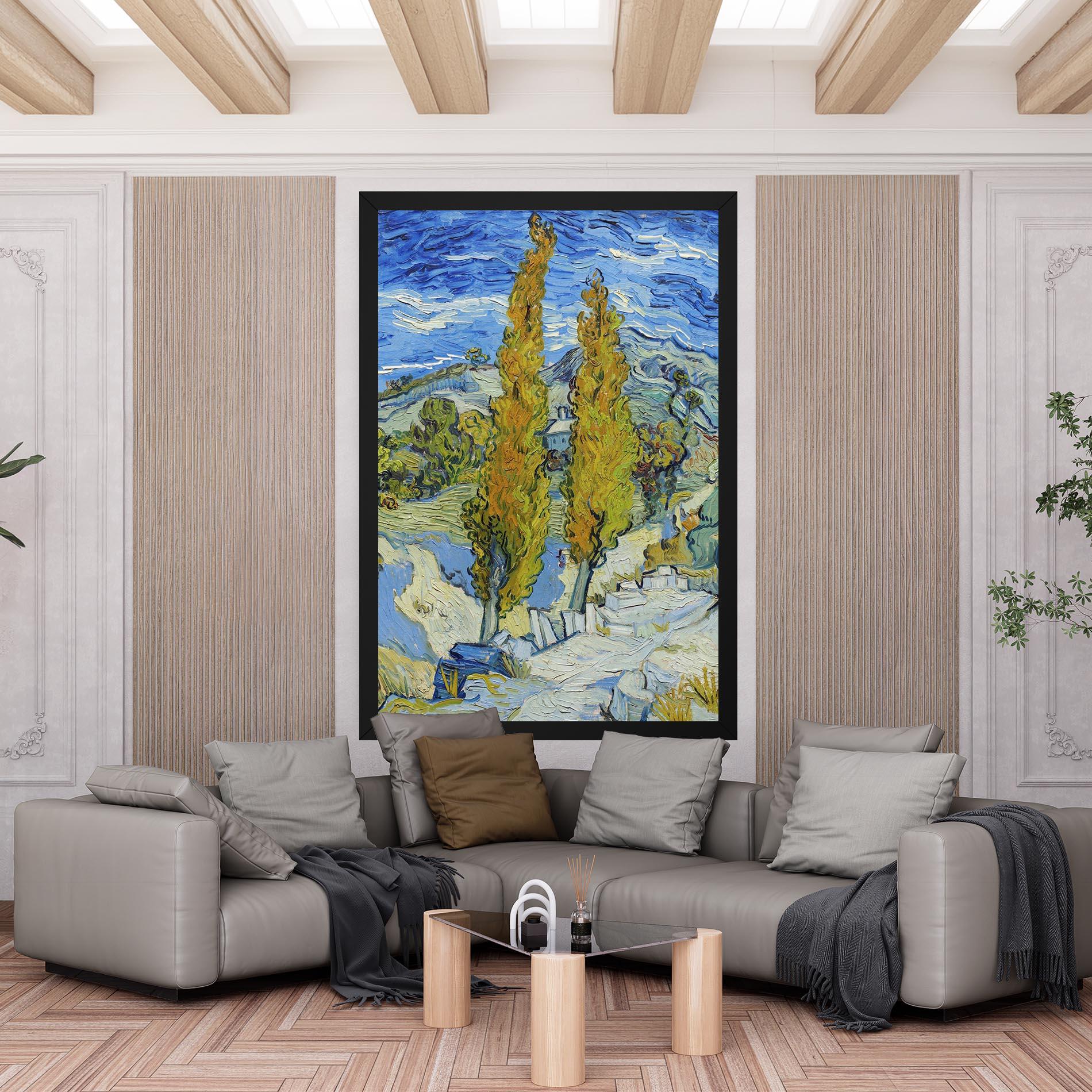 Картина на платно Poplars At Saint Remy mockup 6