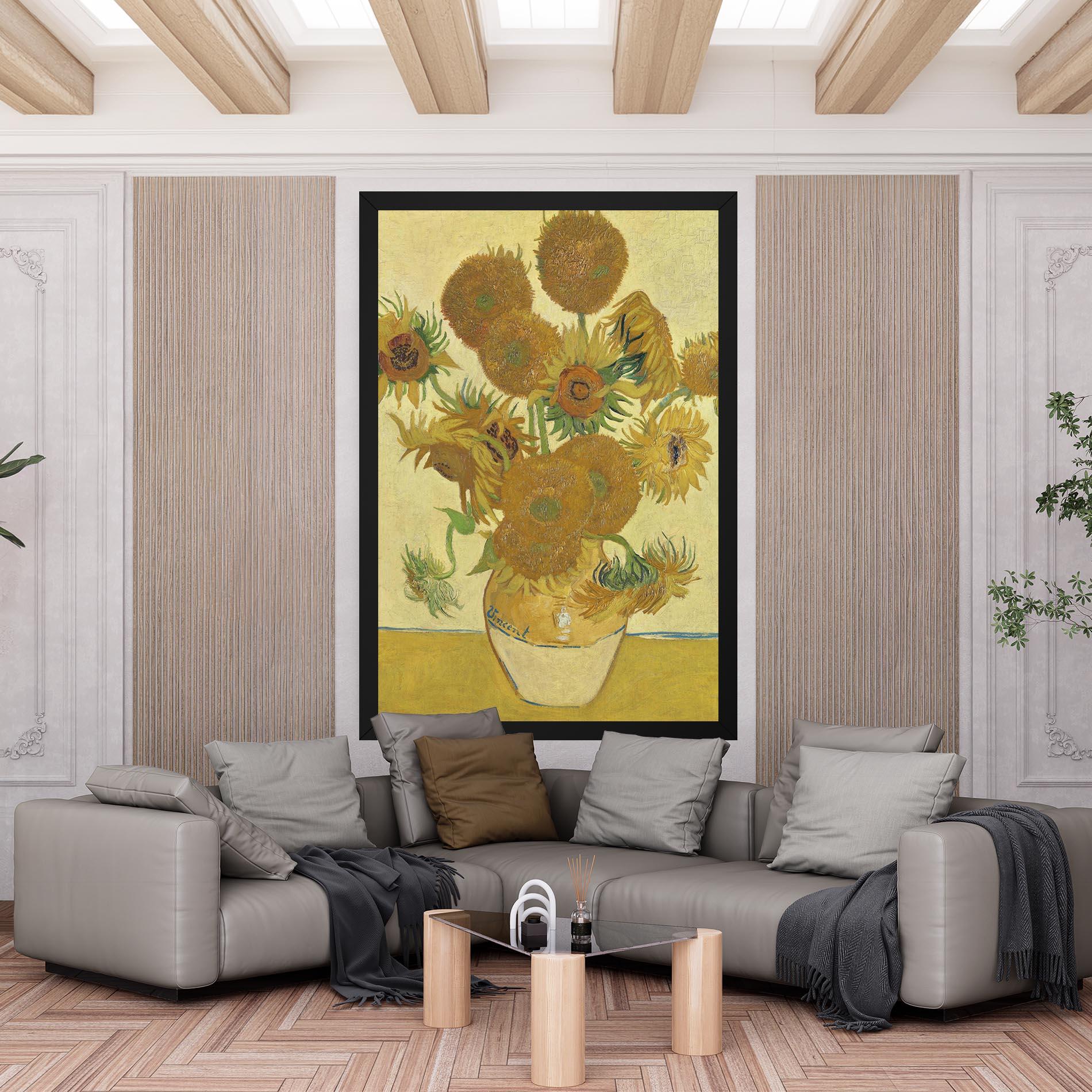 Картина на платно Sunflowers Vase Art mockup 6