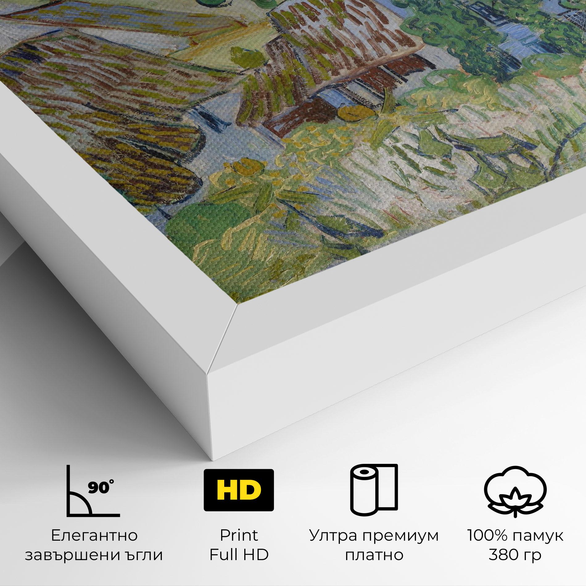 Картина на платно Farms Near Auvers mockup 4