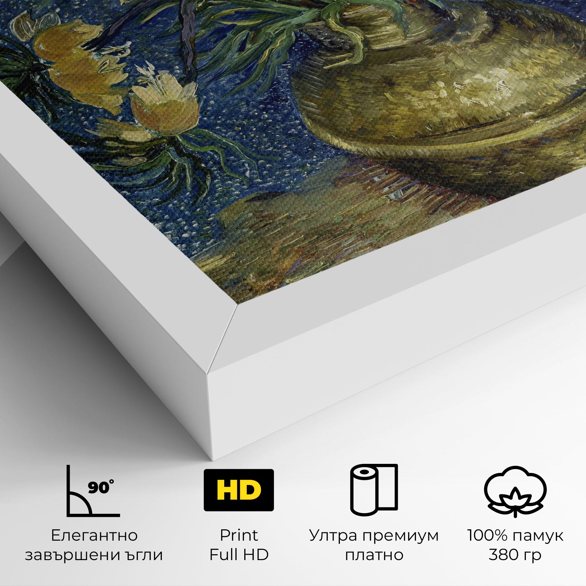 Картина на платно Imperial Fritillaries Art mockup 4