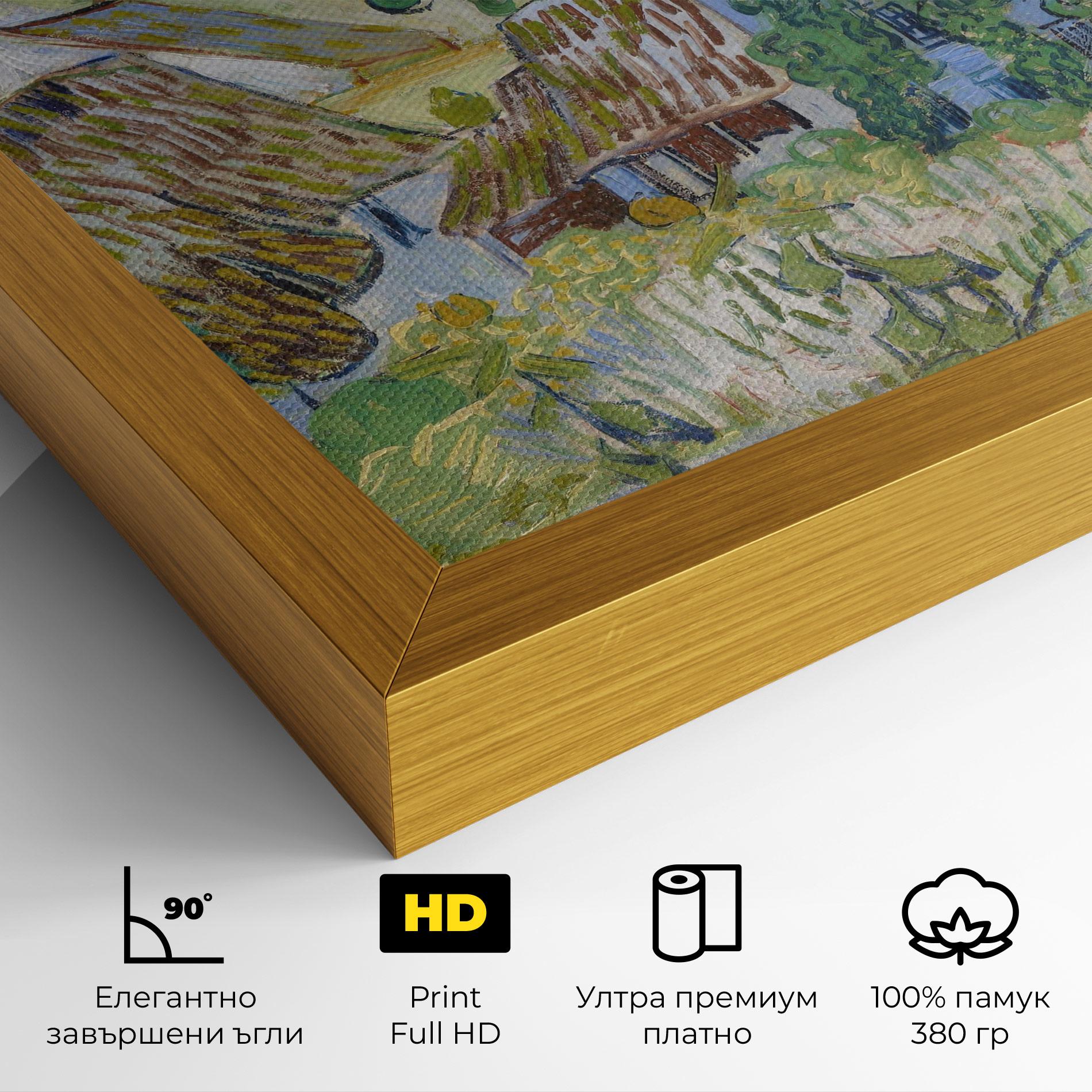 Картина на платно Farms Near Auvers mockup 4