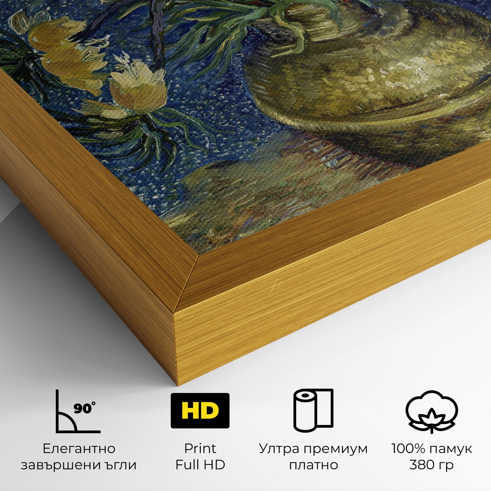 Картина на платно Imperial Fritillaries Art mockup 4