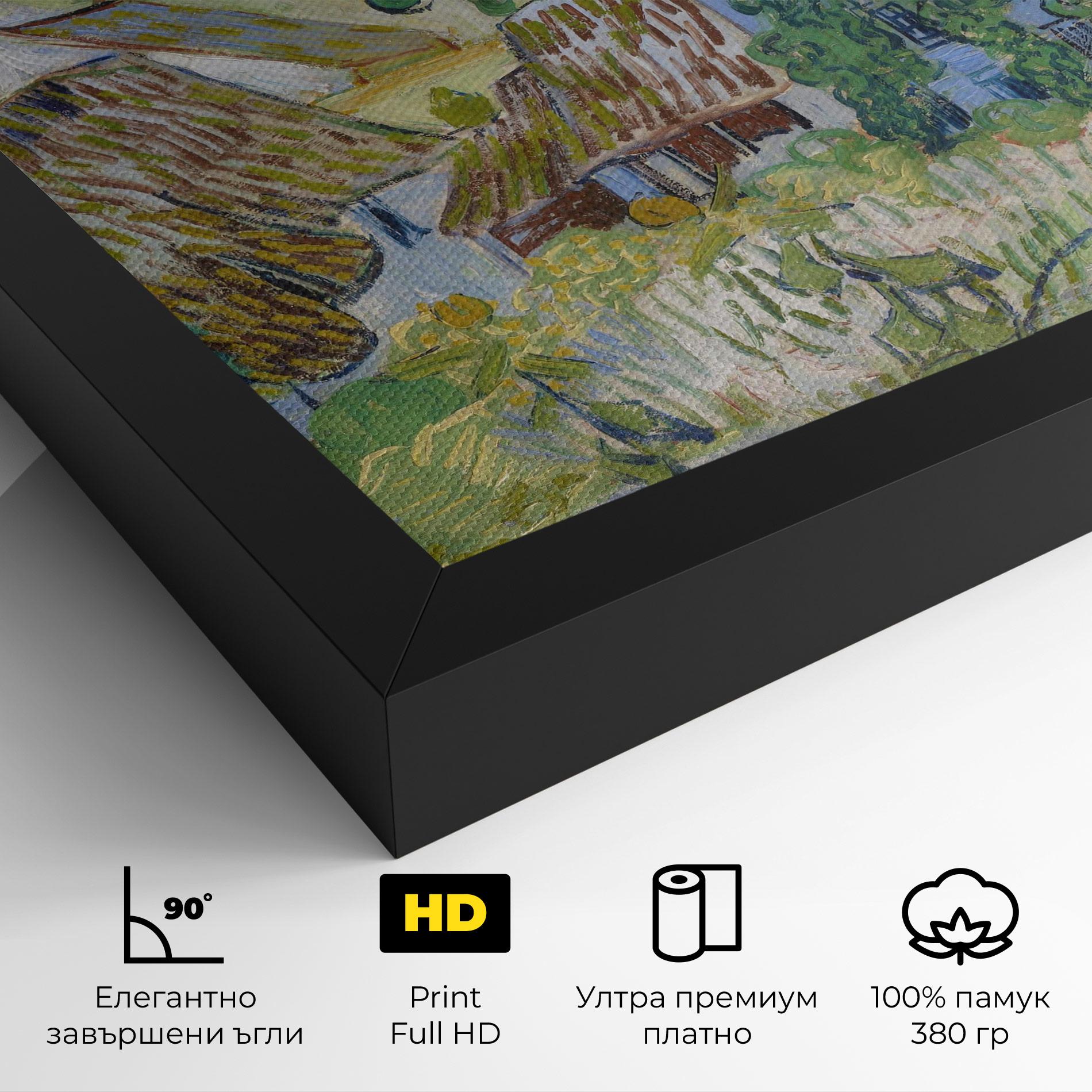 Картина на платно Farms Near Auvers mockup 4