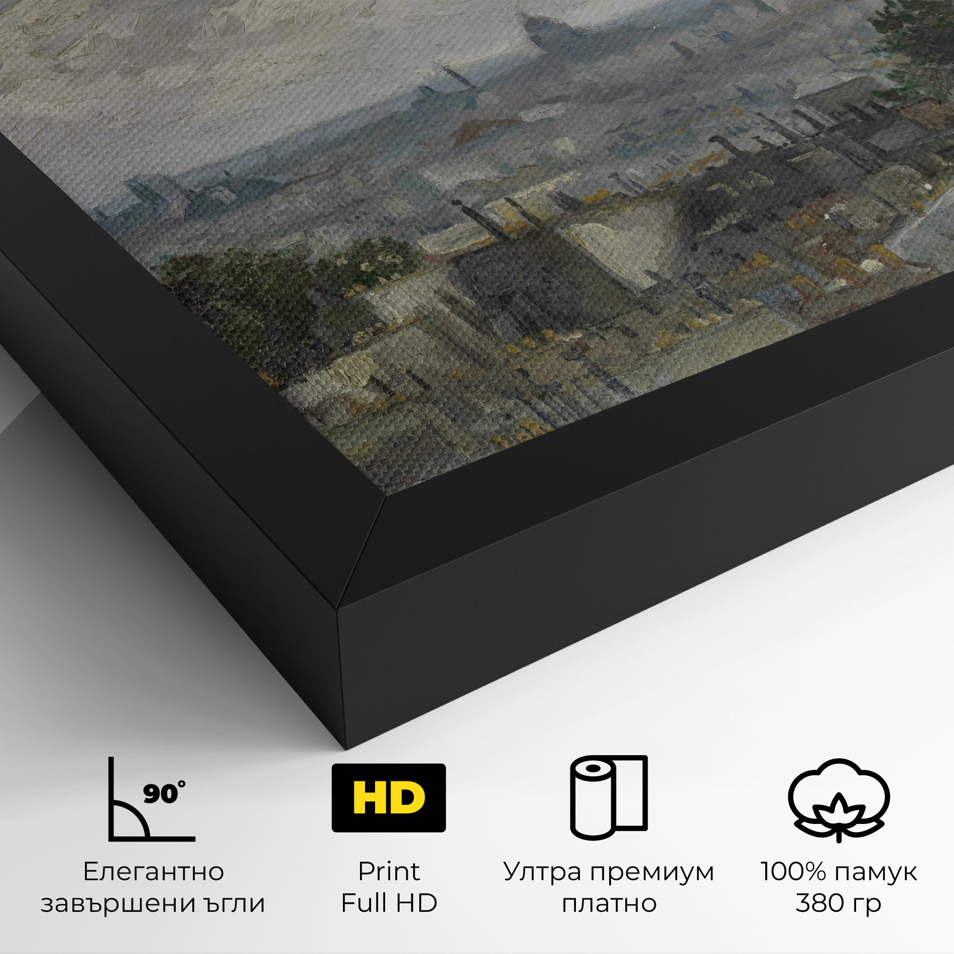 Картина на платно Gezicht Op Paris mockup 4