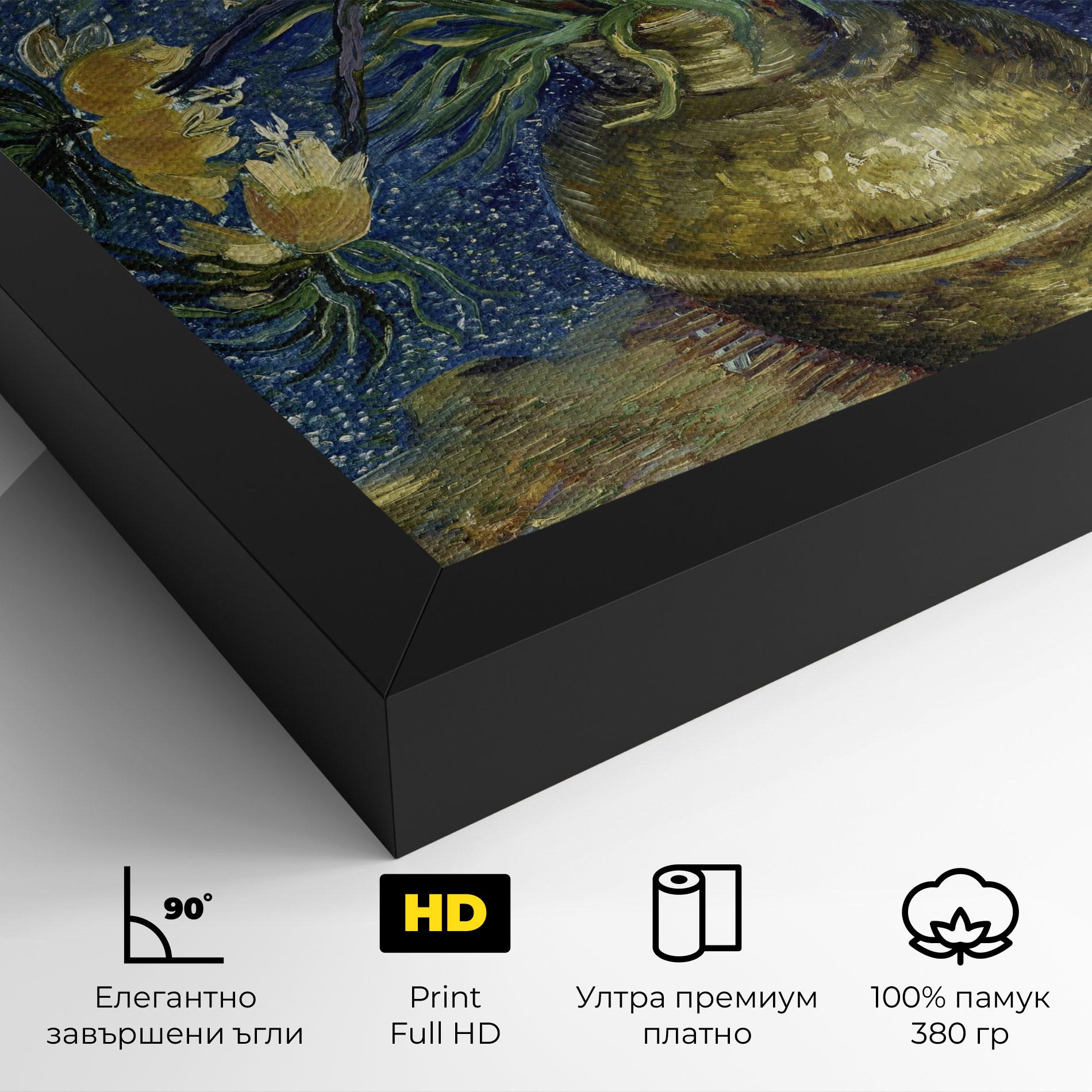 Картина на платно Imperial Fritillaries Art mockup 4