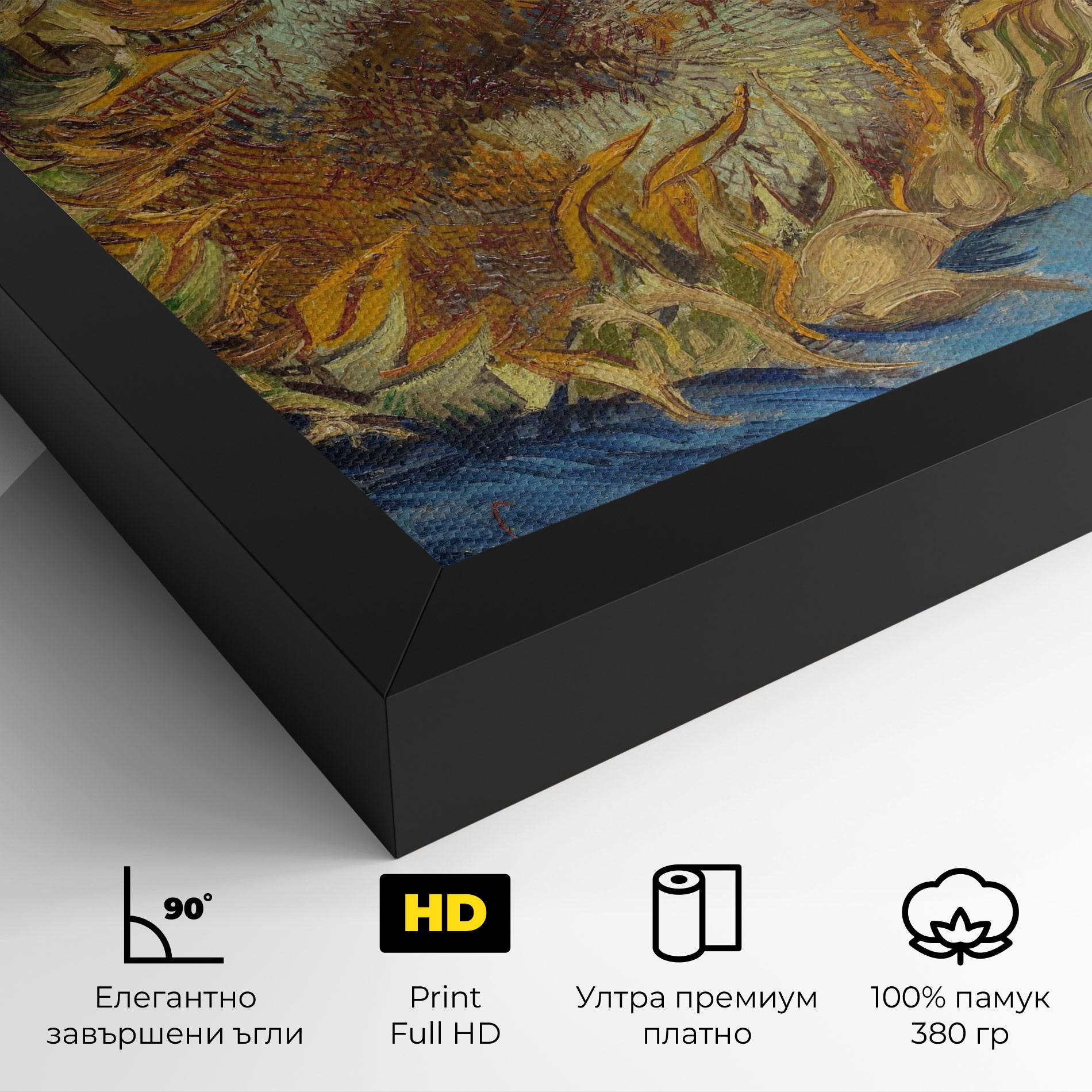 Картина на платно Sunflowers Van Gogh mockup 4