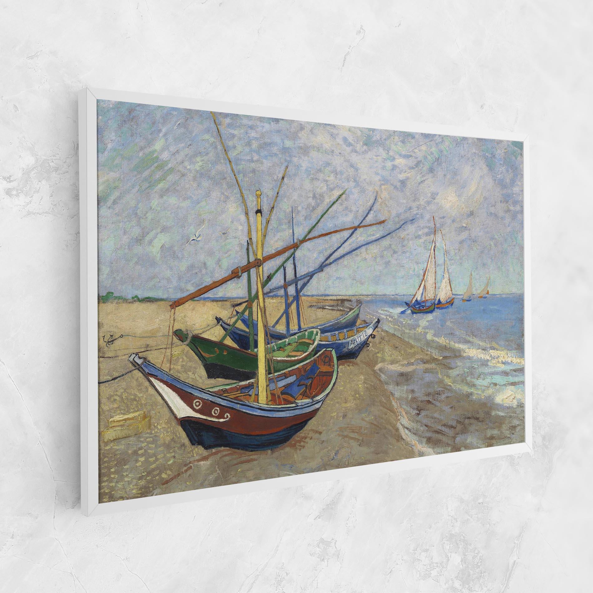 Картина на платно Boats Beach mockup 1